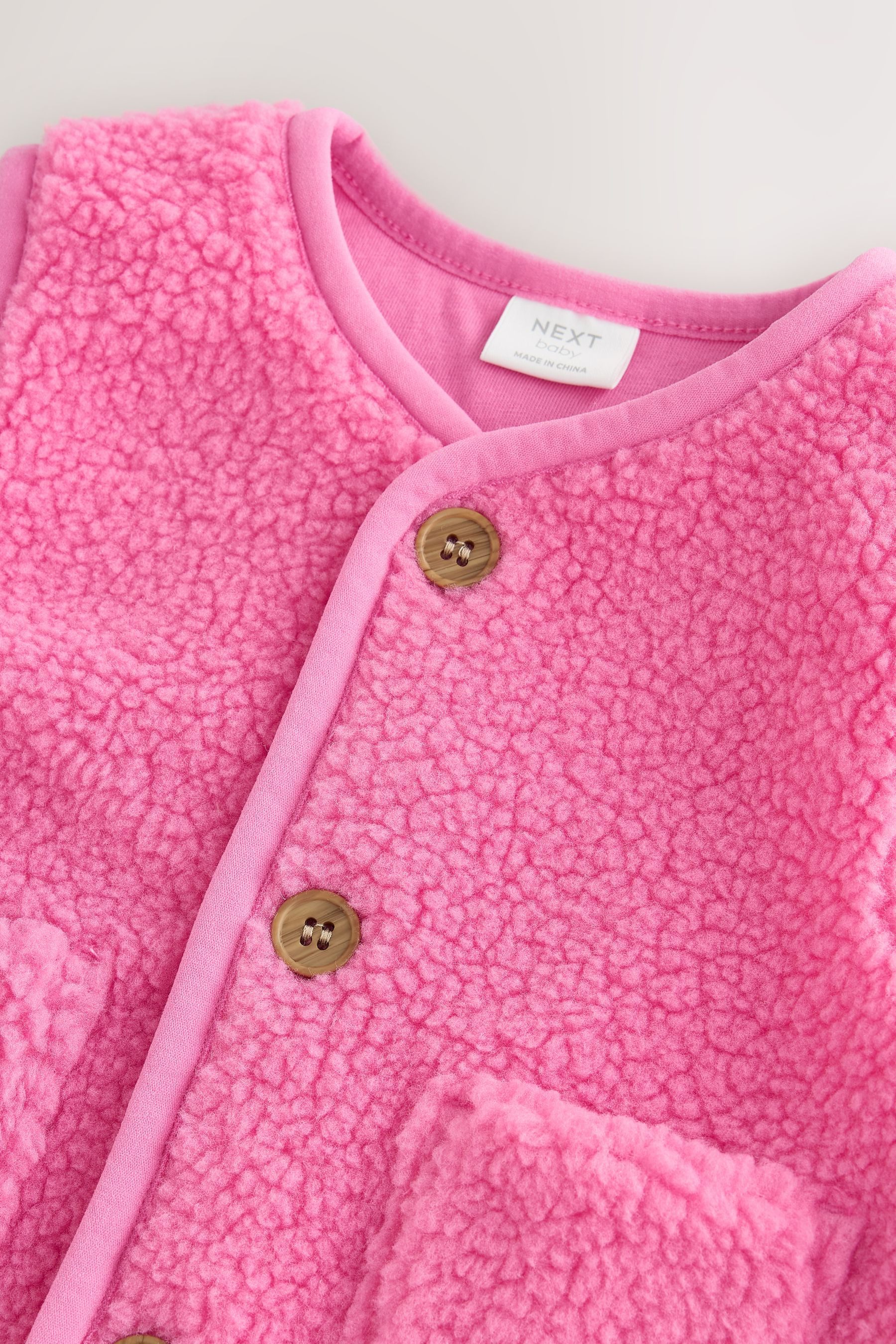 Next Fleeceweste Babyweste Jacke aus Teddyfell (1-tlg) – Bild 3 von 5