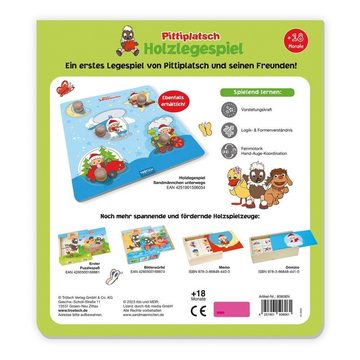 Trötsch Verlag Puzzle Trötsch Pittiplatsch Holzlegespiel, Puzzleteile