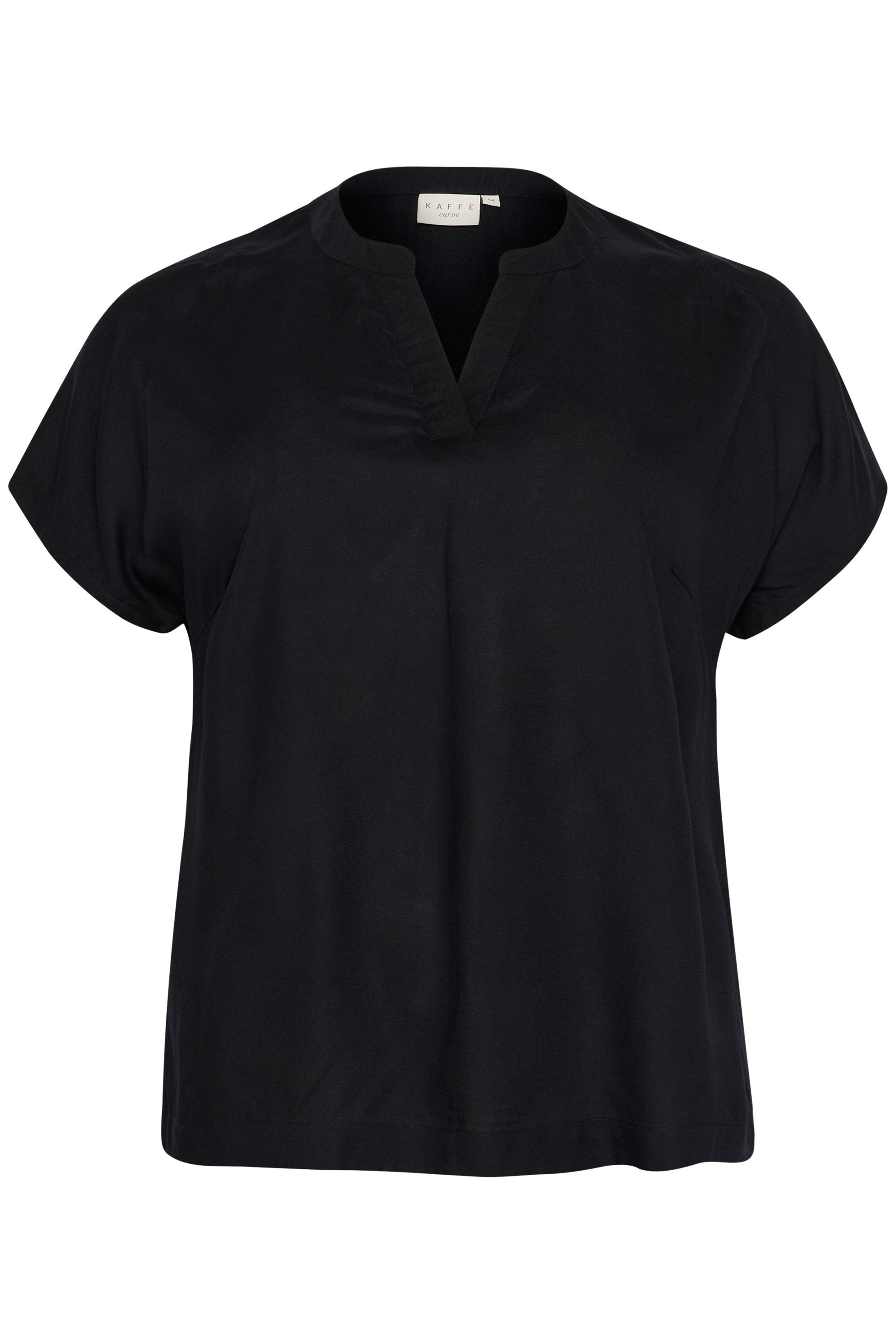 KAFFE Curve Kurzarmbluse Kurzarm-Bluse KCanny Große günstig online kaufen
