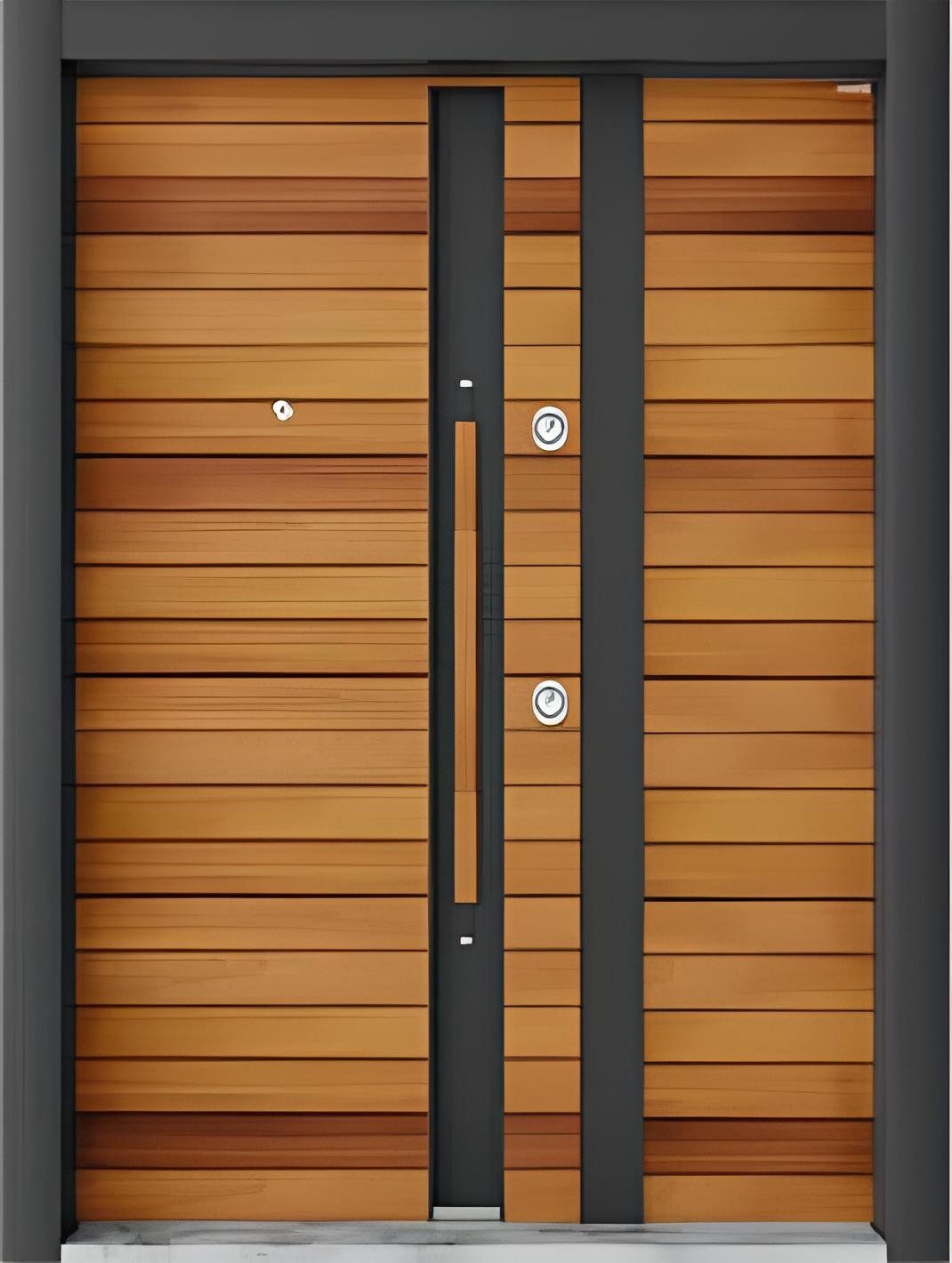 JVmoebel Haustür Braune Designer-Eingangstür aus hochwertigem Material