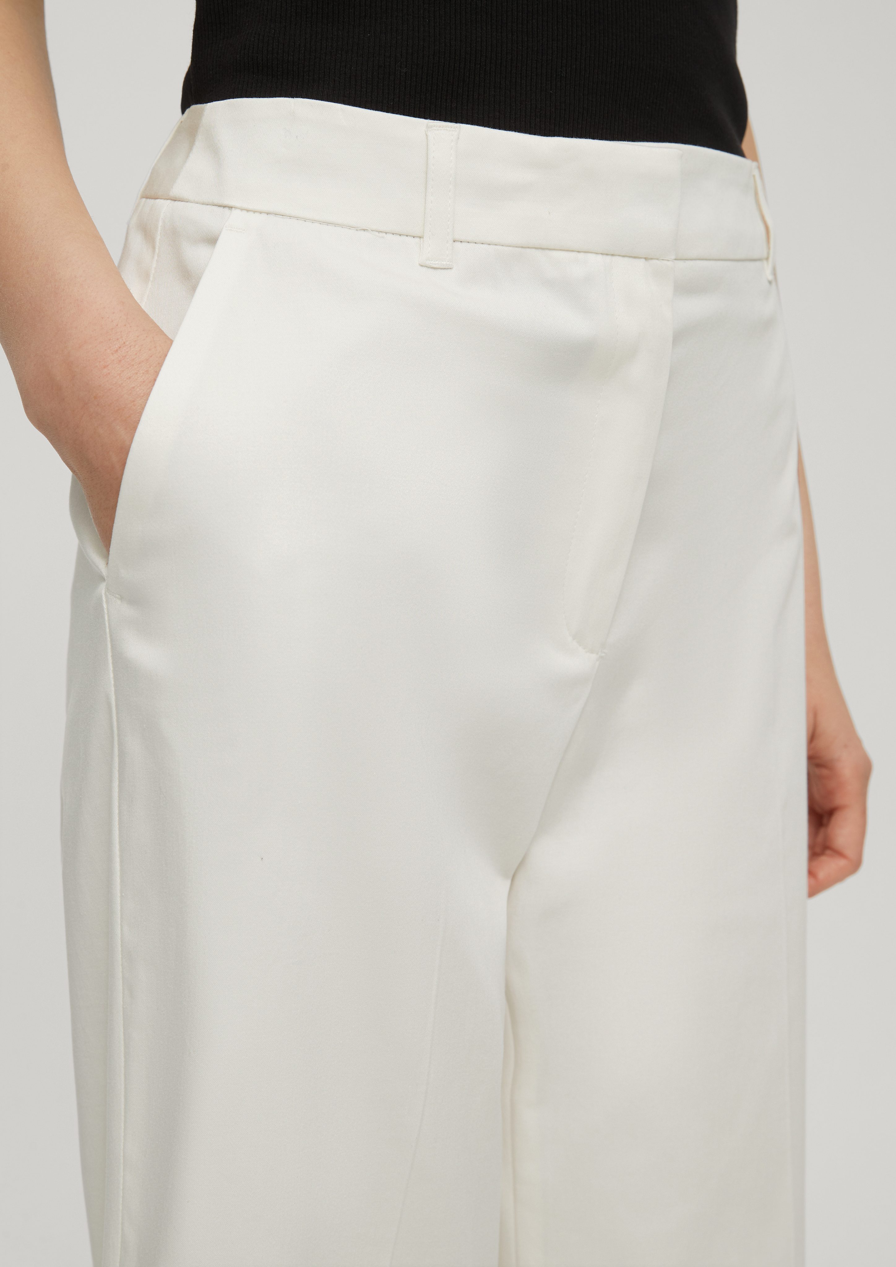 s.Oliver BLACK LABEL 7/8-Hose Regular: Bügelfalte Culotte mit