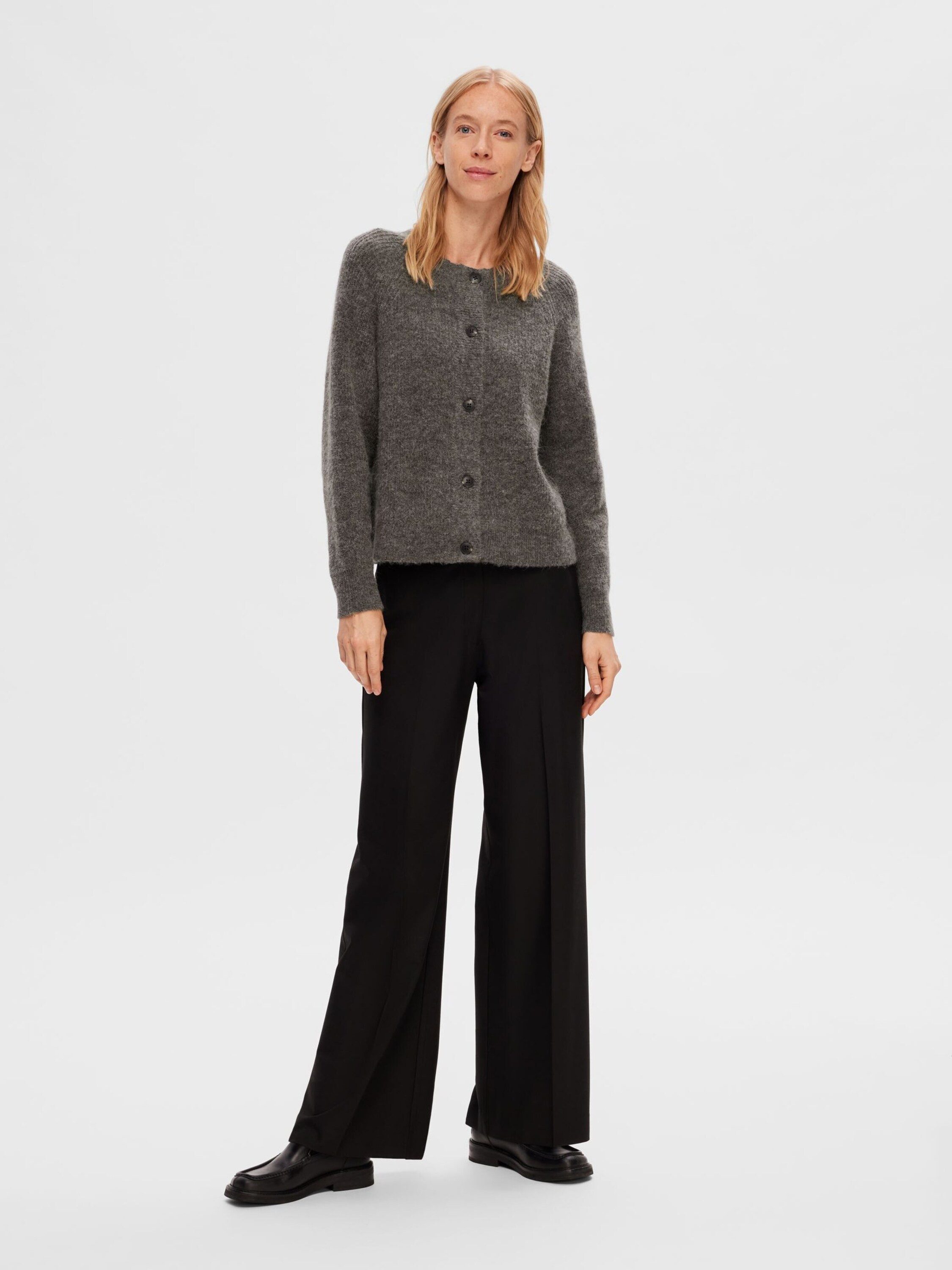 Selected Strickjacke Lulu (1-tlg) Plain/ohne Details günstig online kaufen