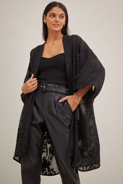 Next Blusenkimono Langer, transparenter Kimono mit Stickerei (1-tlg)