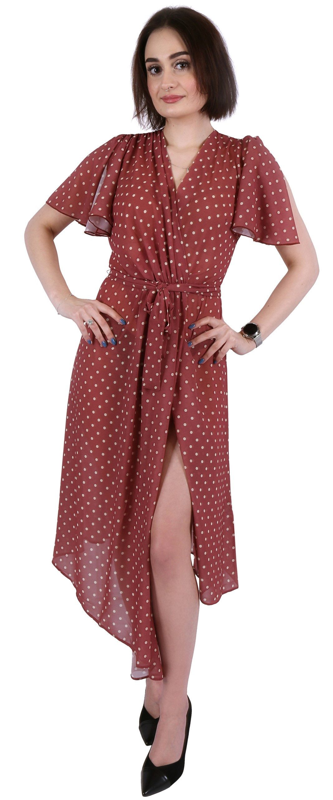 Sarcia.eu Midikleid John Zack Braunes Midikleid günstig online kaufen