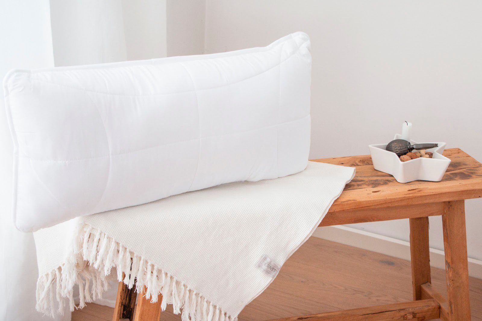 Jekatex Nackenstützkissen Boxspring Nackenkissen, Seitenschläfer, Rückenschläfer