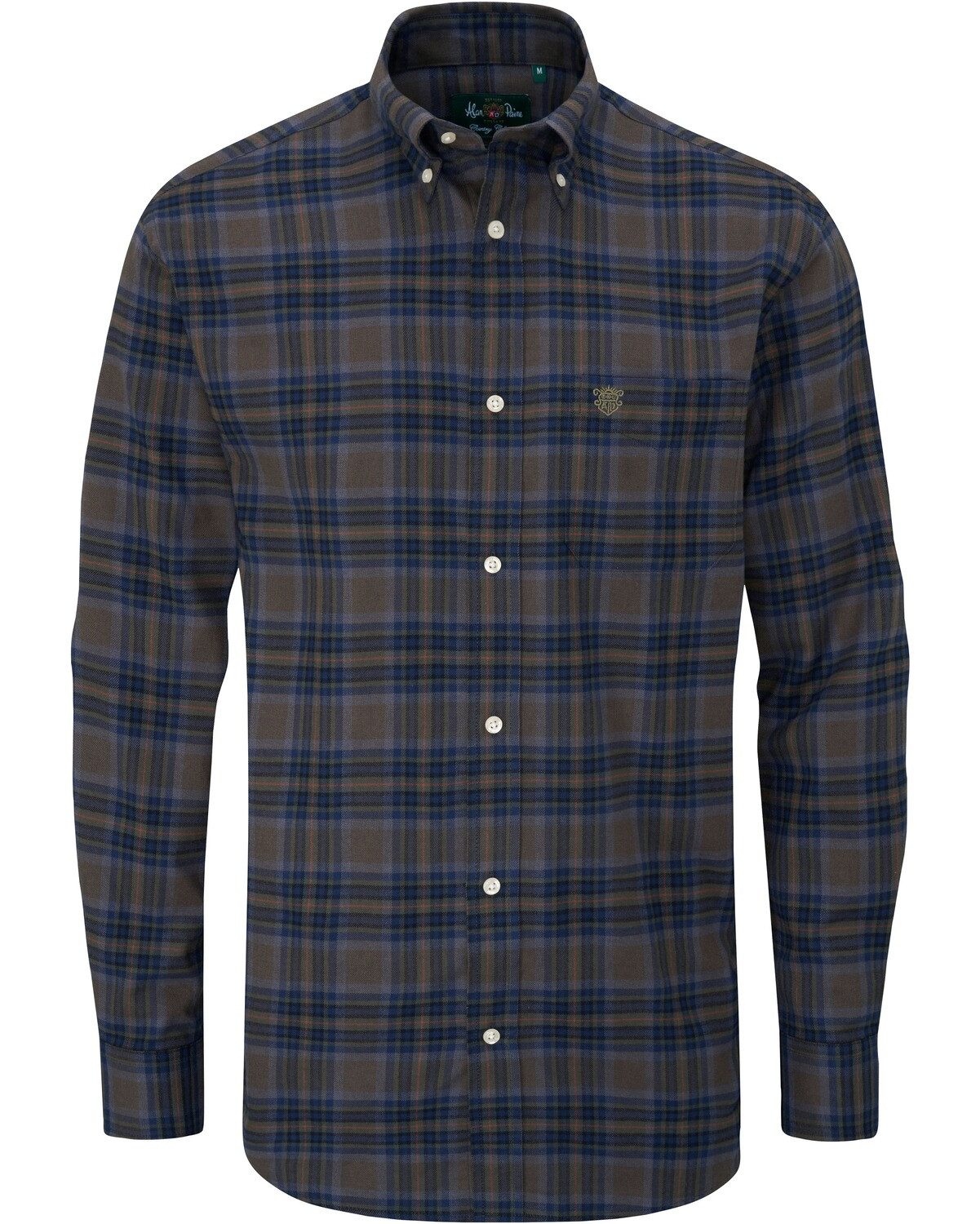 Alan Paine Flanellhemd Karohemd Ilkley Flannel