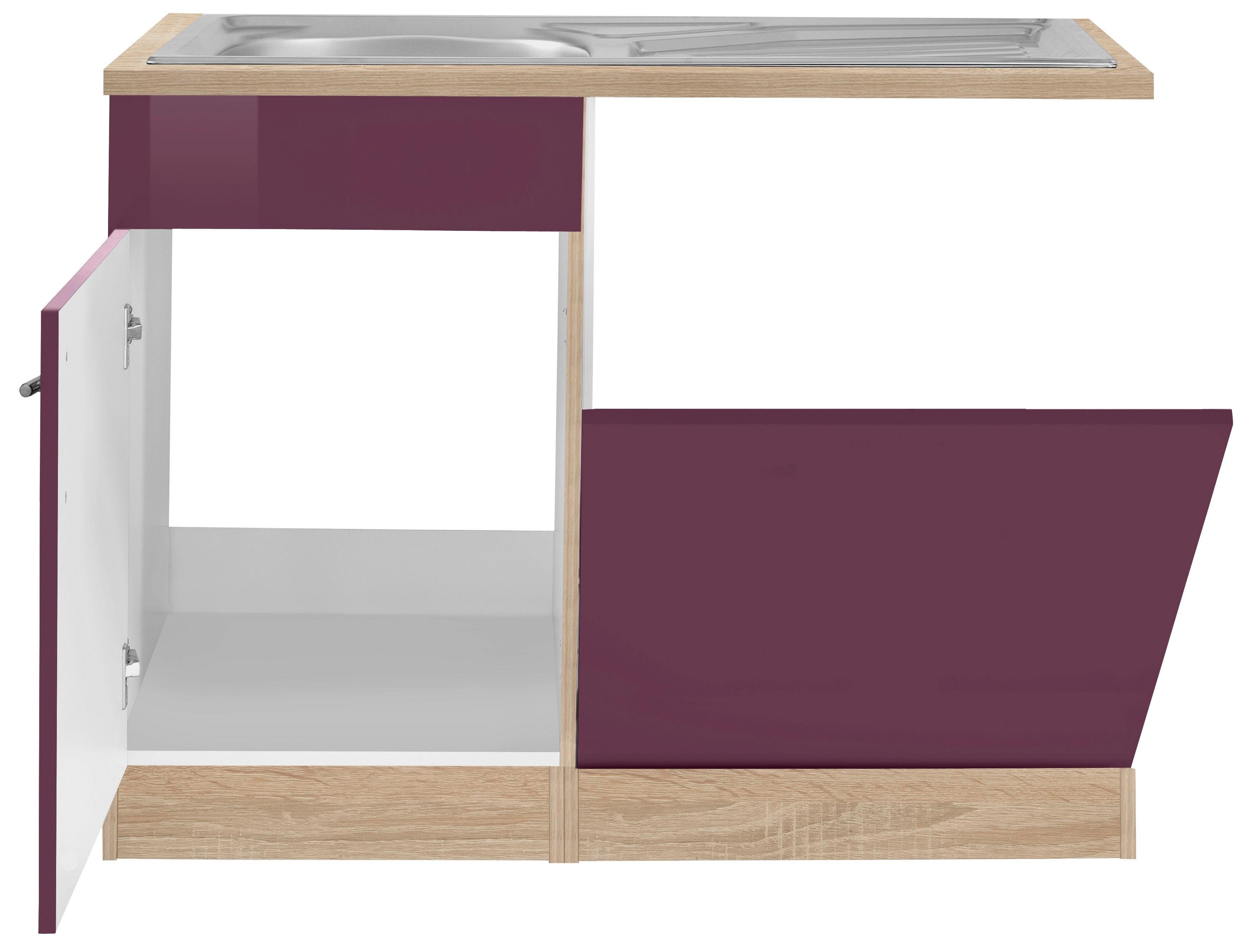 KOCHSTATION Spülenschrank KS-Eton Breite 110 cm, inkl. Tür/Sockel für Geschirrspüler