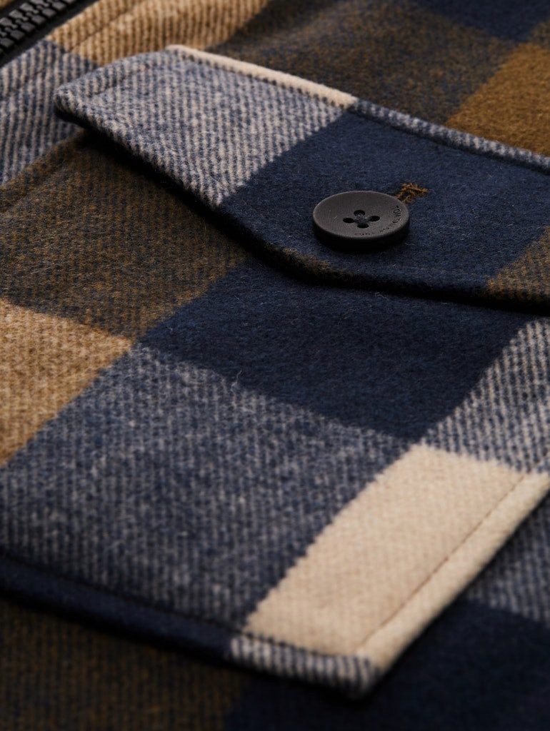 TOM TAILOR Sweatshirt Hemdjacke Aus einem besonders weichen Wollstoff günstig online kaufen