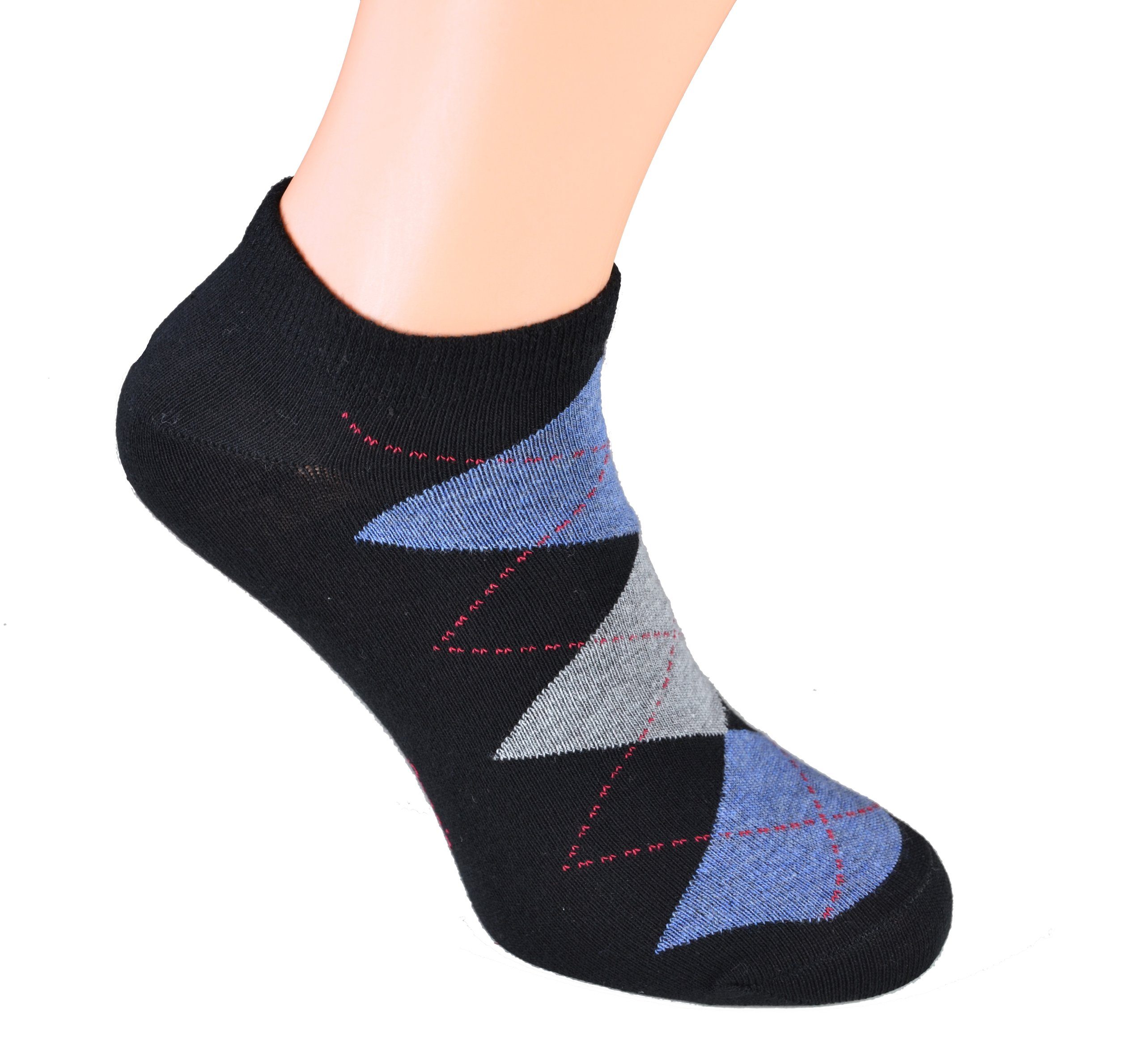 Cocain underwear Sneakersocken Bunte Kurze Herren Sneaker Socken Füsslinge Söckchen Baumwolle bunt (Spar-Set, 8-Paar) verschiedene Modelle - Baumwolle – Bild 3 von 5