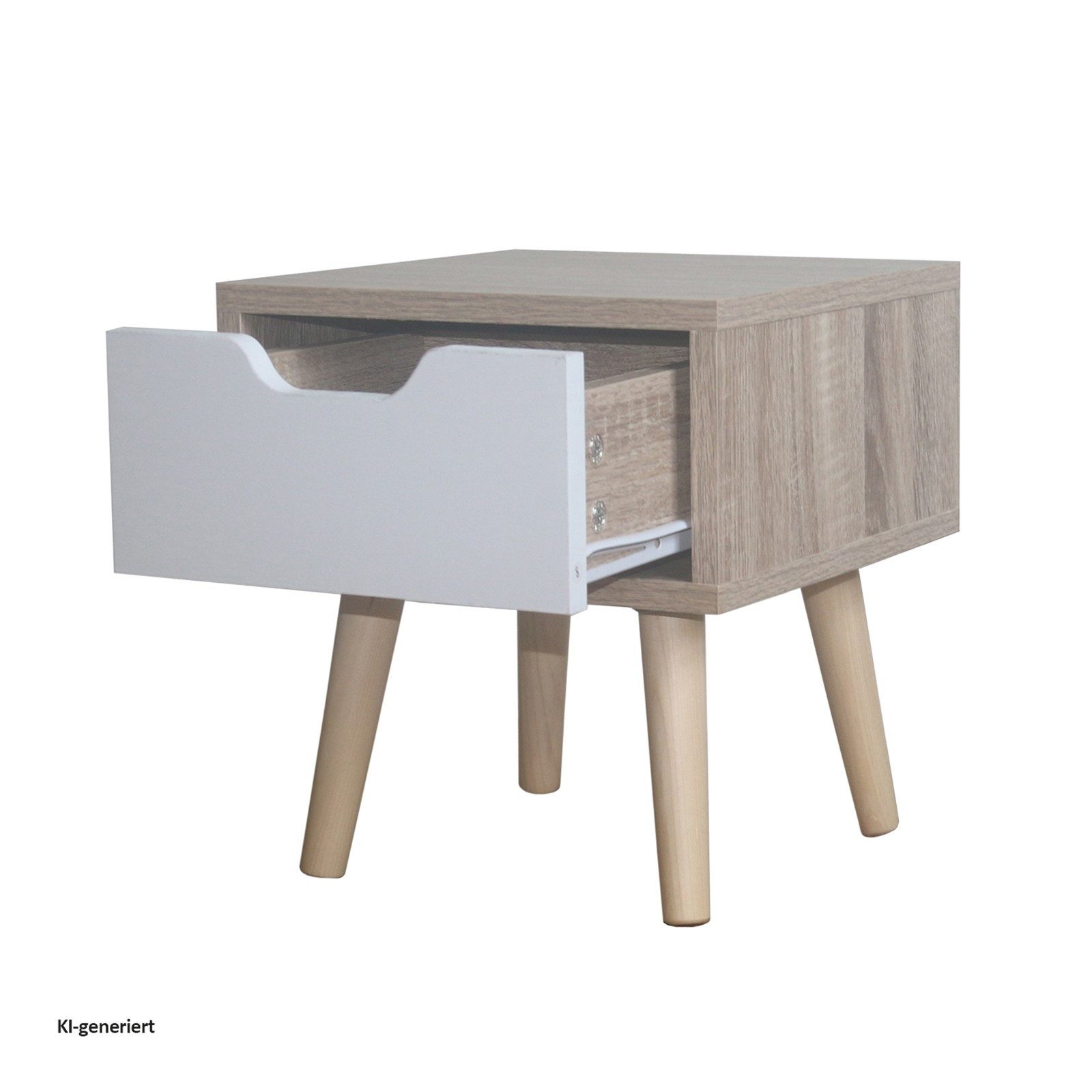HTI-Living Nachtkommode Nachtschrank 1 Schublade Thekla 29325 (Stück, 1 St., 1 Nachtschrank), Nachttisch 1 Schublade