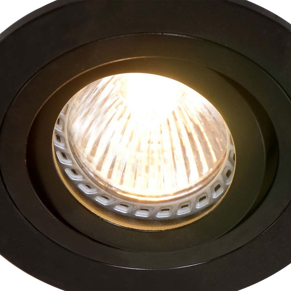Steinhauer LIGHTING LED Einbaustrahler, Leuchtmittel nicht inklusive, Deckenstrahler Einbauleuchte Spot verstellbar Schlafzimmerleuchte