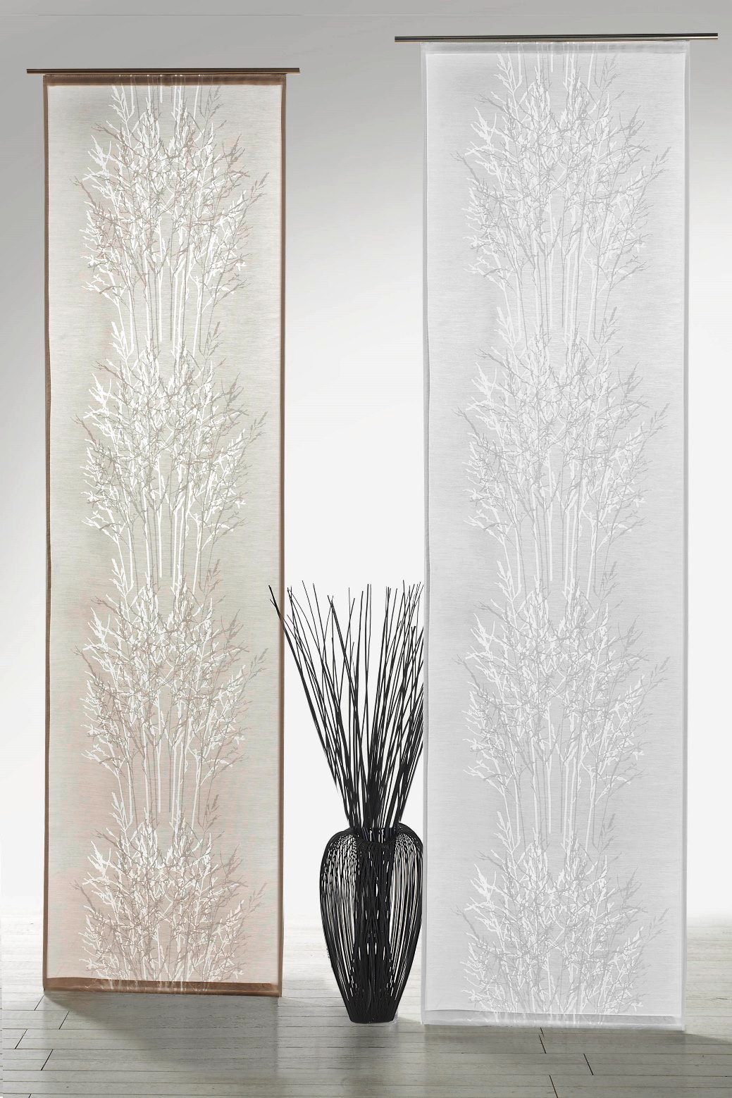 heimtexland Schiebegardine Flächenvorhang Natural Living Gardine Batist-Opt günstig online kaufen