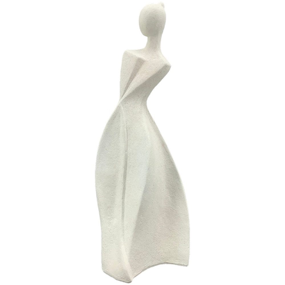 Exner GmbH Garten- & Wohnaccessoires Dekoobjekt Exner FrauenSkulptur Hilda, creme, Polyresin, 11,6x9,2x31,5 cm, 248426 (1 St)