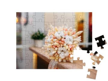 puzzleYOU Puzzle Pastellfarben: Trockenblumen, 48 Puzzleteile, puzzleYOU-Kollektionen Blumensträuße, Blumen & Pflanzen