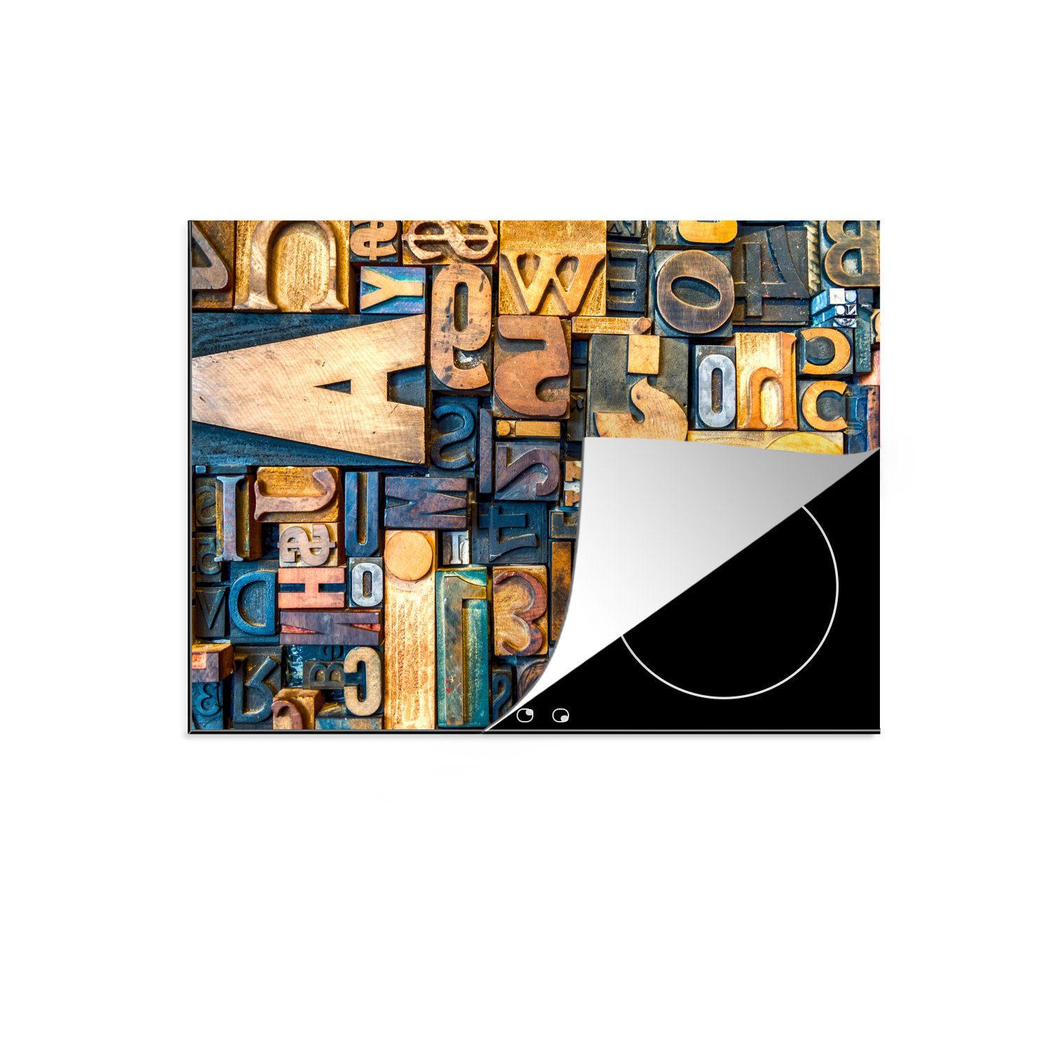 MuchoWow Herdblende-/Abdeckplatte Hergestellt aus verschiedenen Materialien, Vinyl, (1 tlg), 71x52 cm, Induktionskochfeld Schutz für die küche, Ceranfeldabdeckung | Herdabdeckplatten