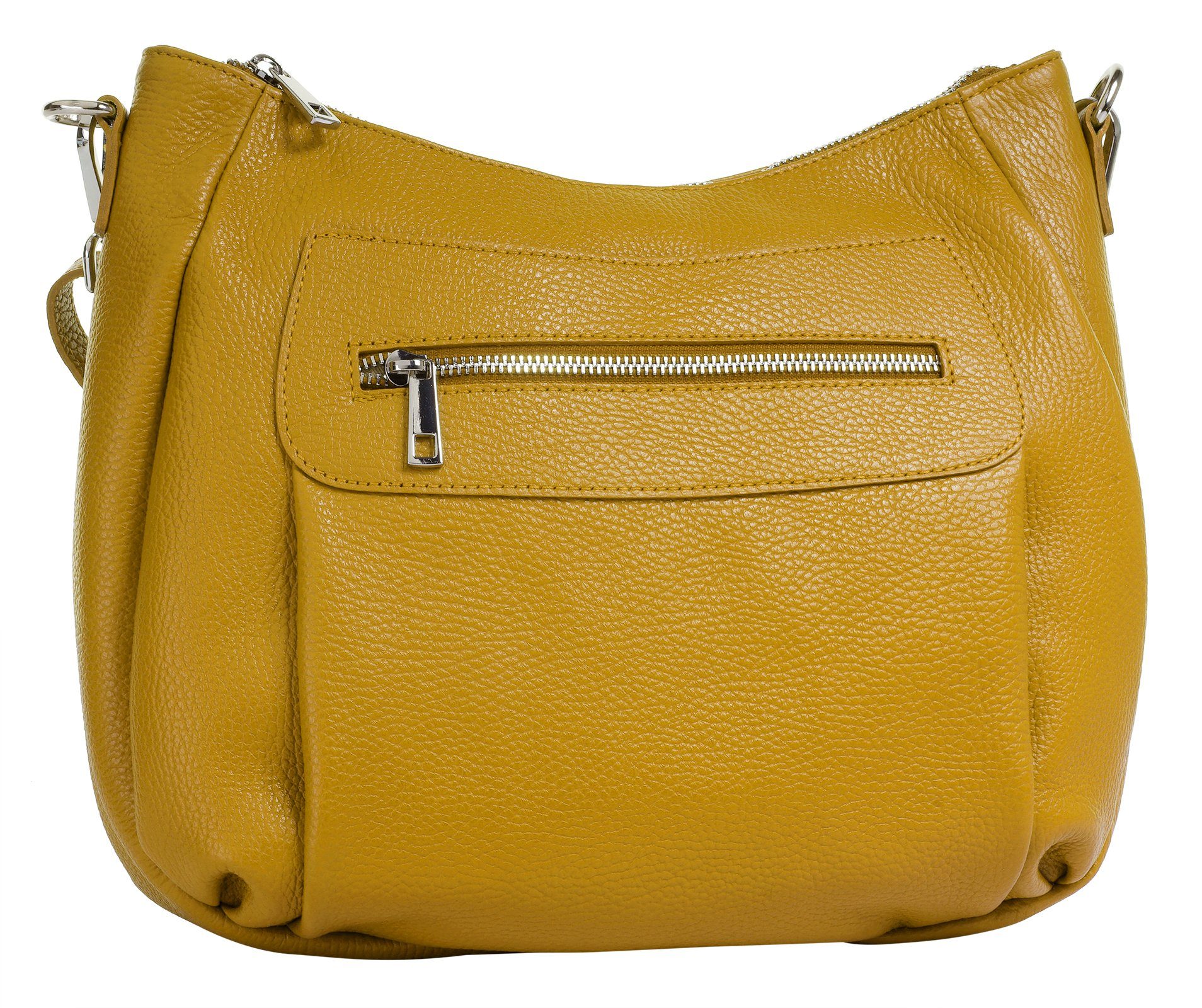 Samantha Look Umhängetasche, echt Leder, Made in Italy