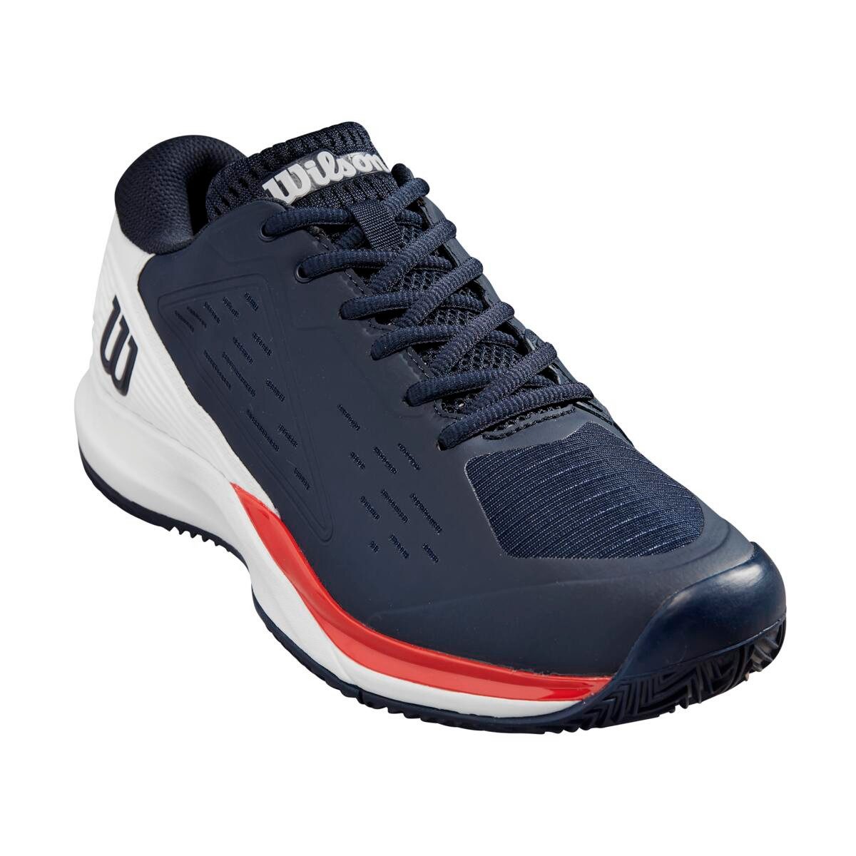 Rush Pro Ace Clay/Sandplatz (2E/weit) 2024 navyblau/weiss Herren Tennisschuh