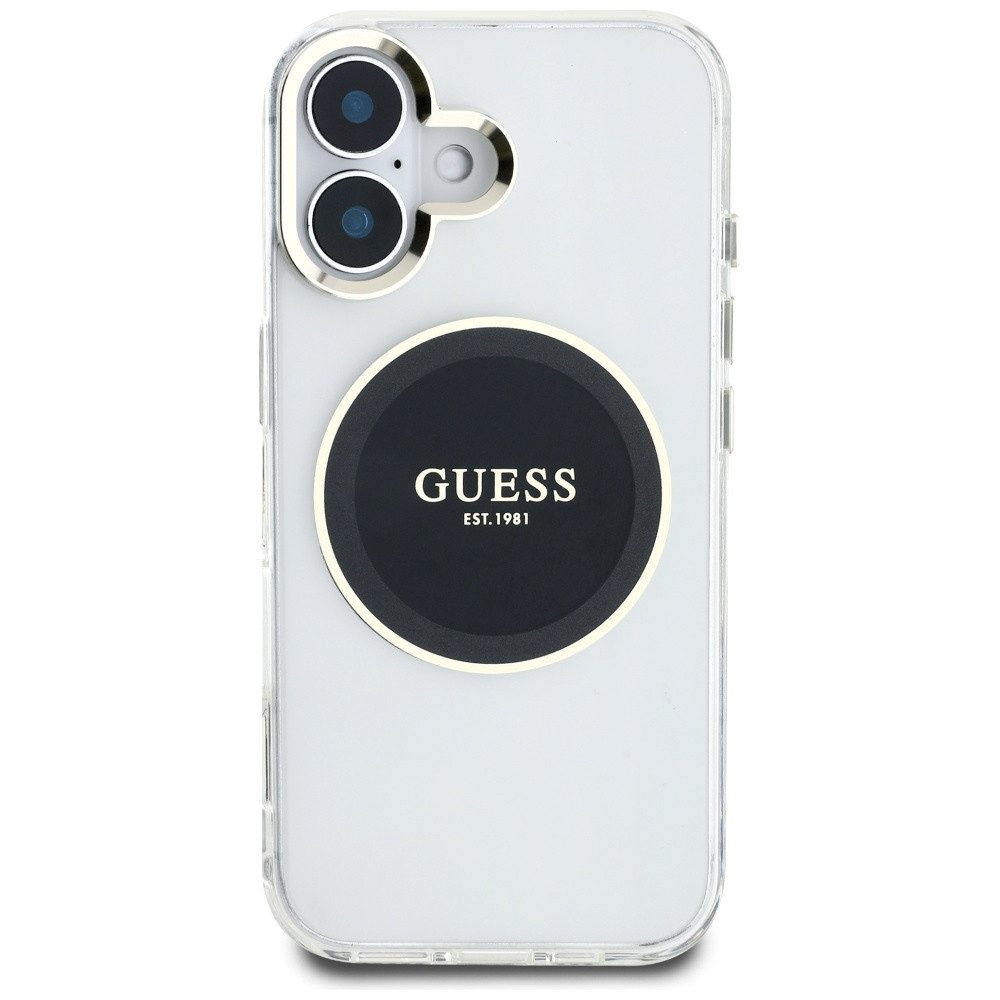 Guess Handyhülle Schutzhülle Magnethülle Handyschale 6,1 Zoll, MagSafe, Kantenschutz, Hardcase