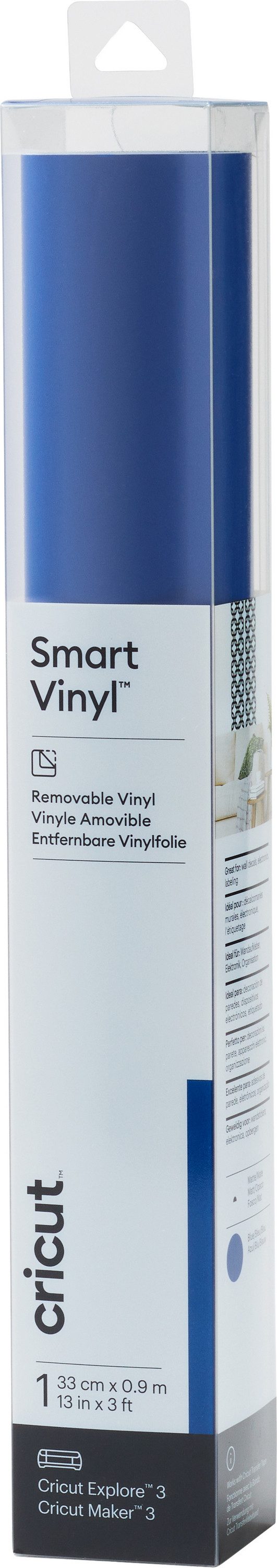 Cricut Dekorationsfolie Vinylfolie Smart Vinyl Removable, selbstklebend 90 cm x 33 cm