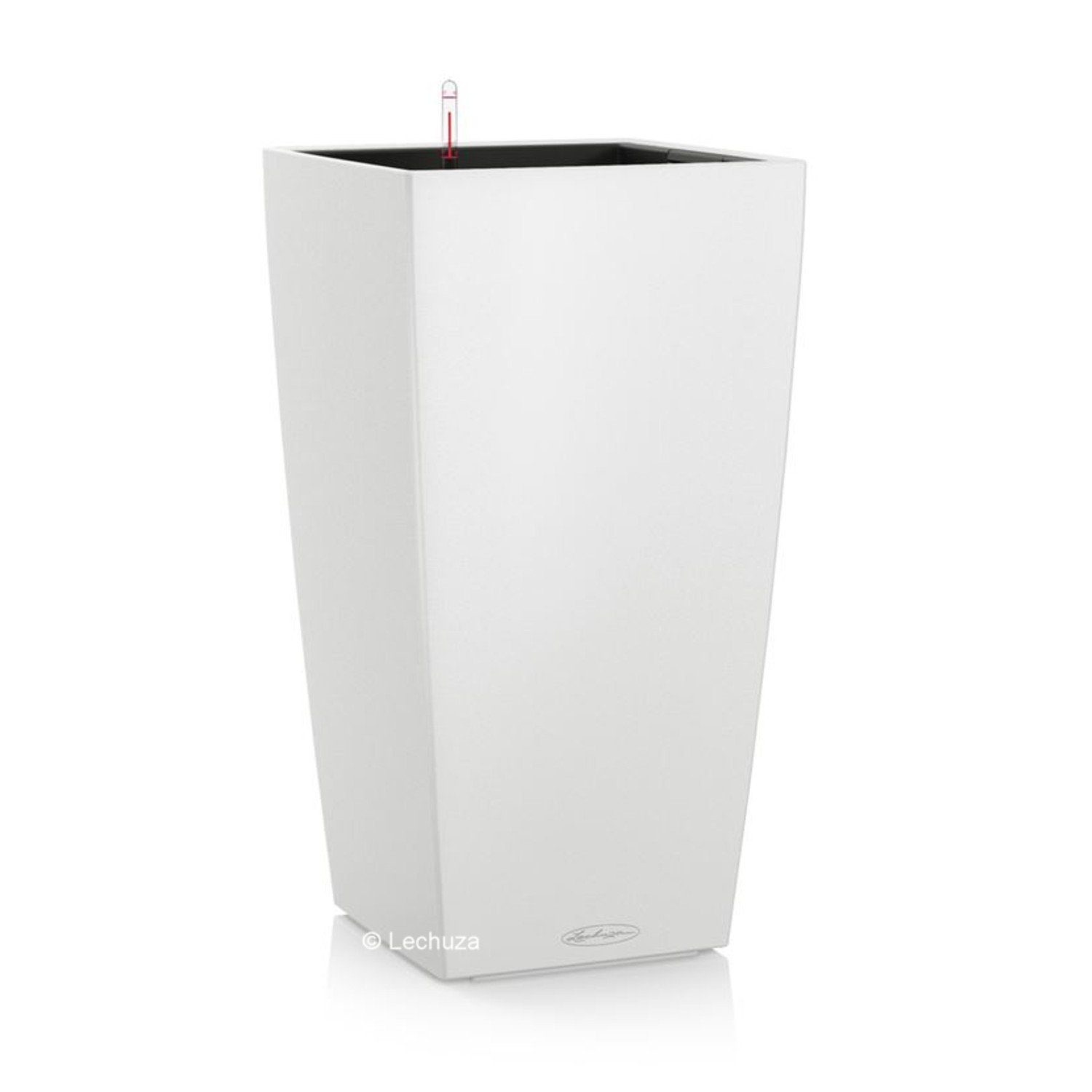 Lechuza® Pflanzkübel Pflanzgefäß Cubico Color 30 weiß (Komplettset)