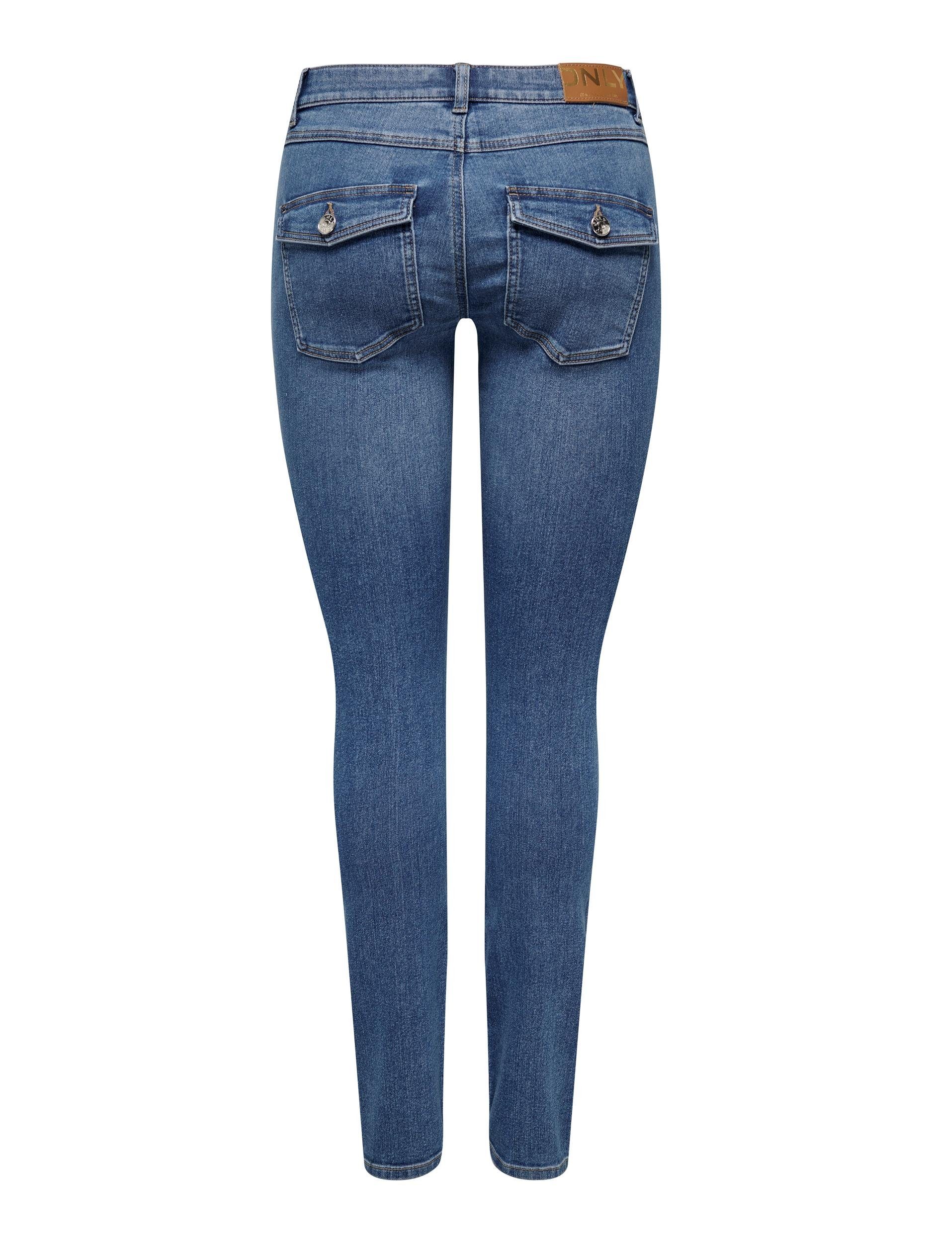 Medium ONLDAISY Blue POC BACK REG DNM Denim Skinny-fit-Jeans SKINNY ONLY