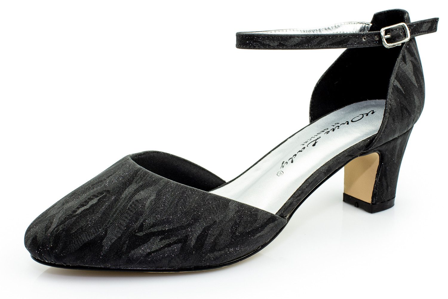 White Lady 700 brillant Glitter - Riemchen Pumps Slingpumps