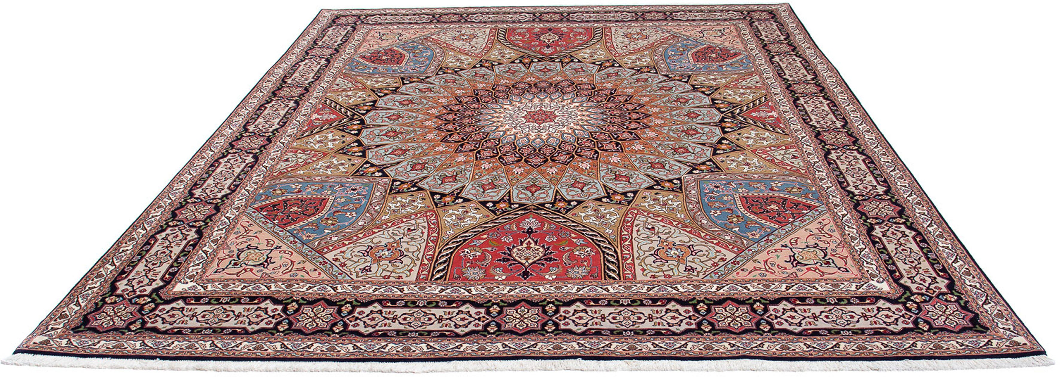 Orientteppich Perser - Täbriz - Royal - 304 x 253 cm - mehrfarbig, morgenland, rechteckig, Höhe: 7 mm, Wohnzimmer, Handgeknüpft, Einzelstück mit Zertifikat