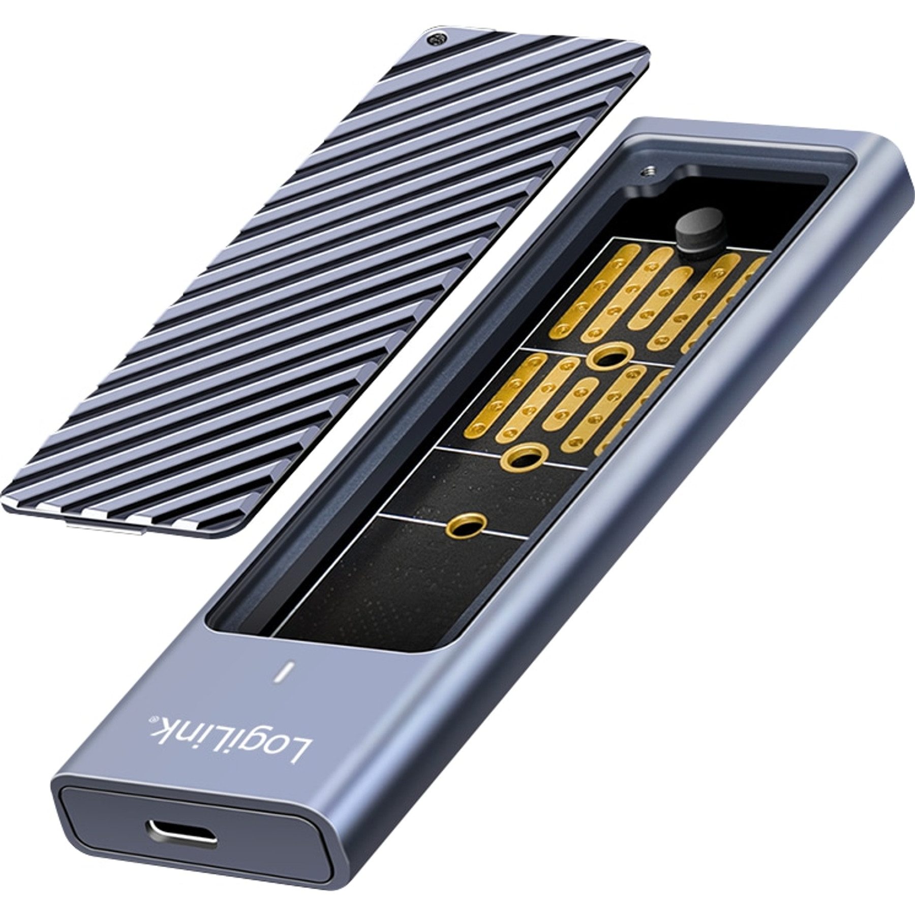 LogiLink Festplatten-Gehäuse LOGILINK Festplattengehäuse UA0435 M.2 NVMe USB 3.2 2x2, bis zu 10TB
