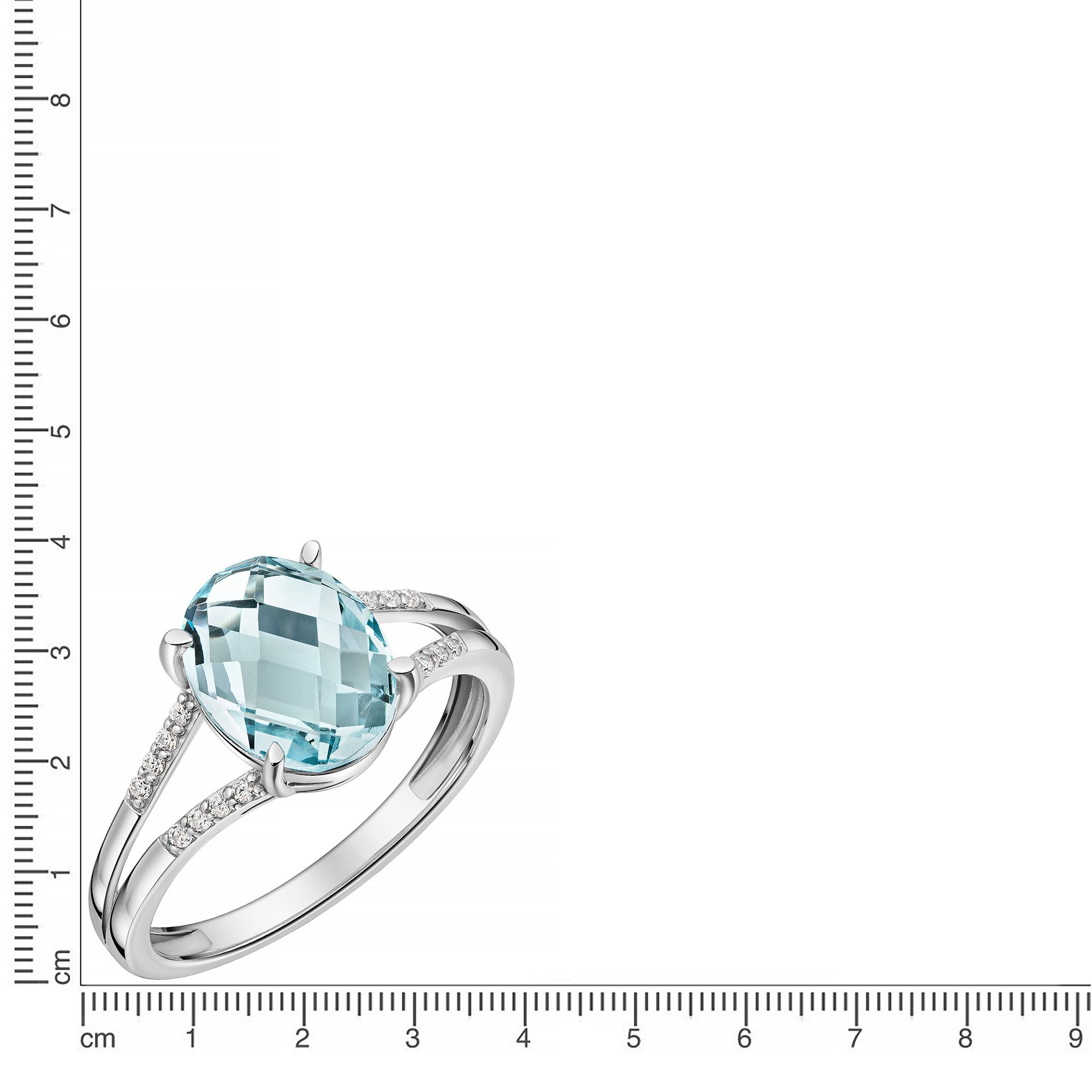 Firetti Fingerring Schmuck Geschenk Silber 925 Damenring Ring ovale Form, mit Zirkonia (synth), Glasstein