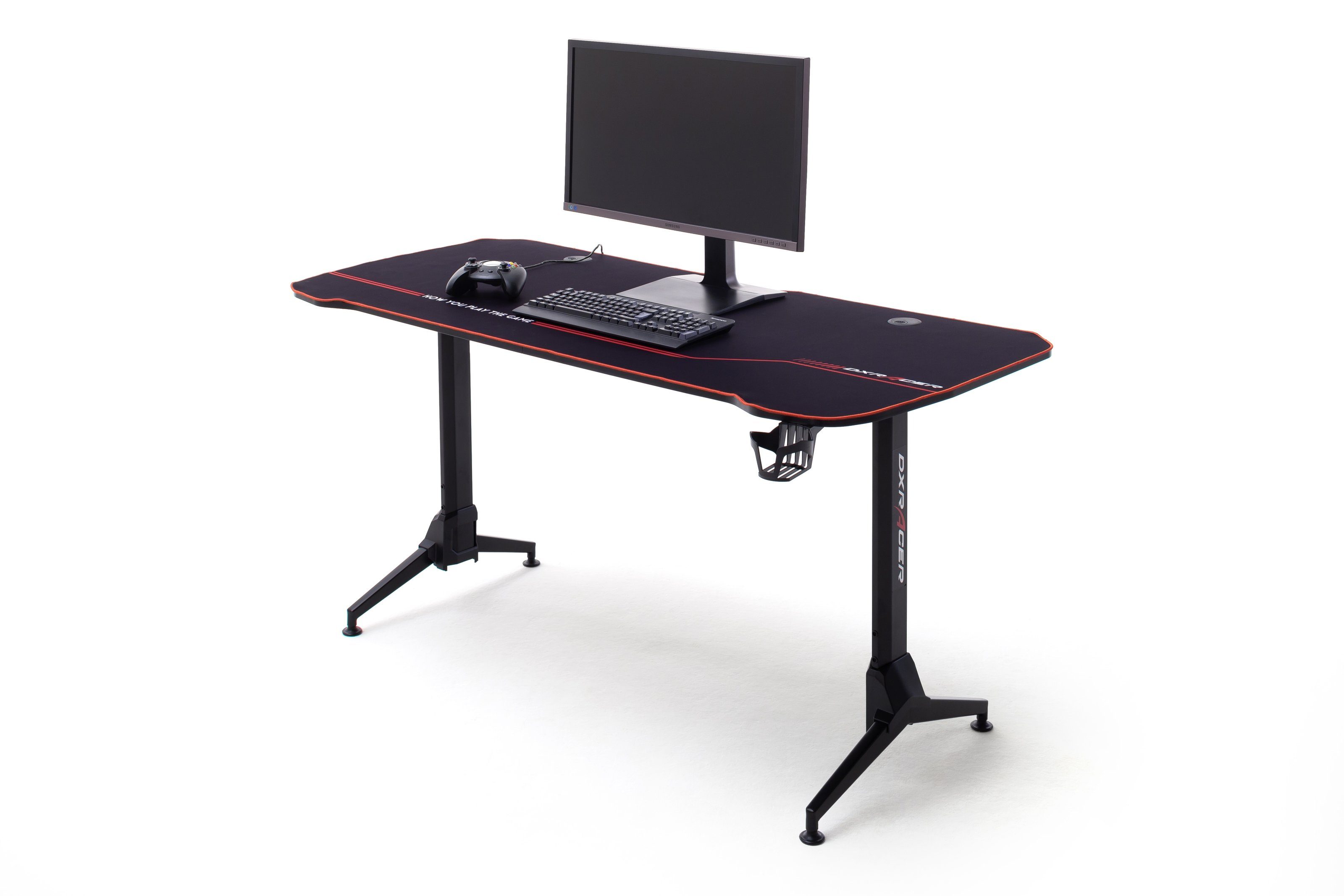(BxHxT: aus schwarz Desk in Holzwerkstoff,Metall möbelando DX-RACER cm), 159x70x73 Schreibtisch