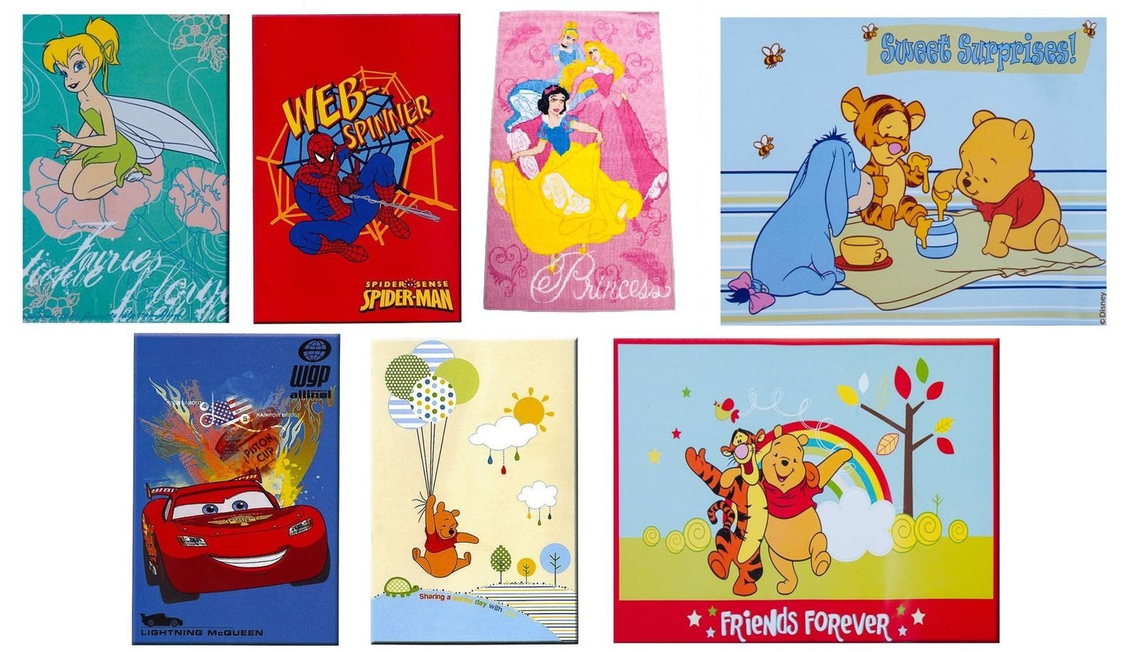 Disney Fußmatte Disney Kinderteppich 80x120cm verschiedene Motive