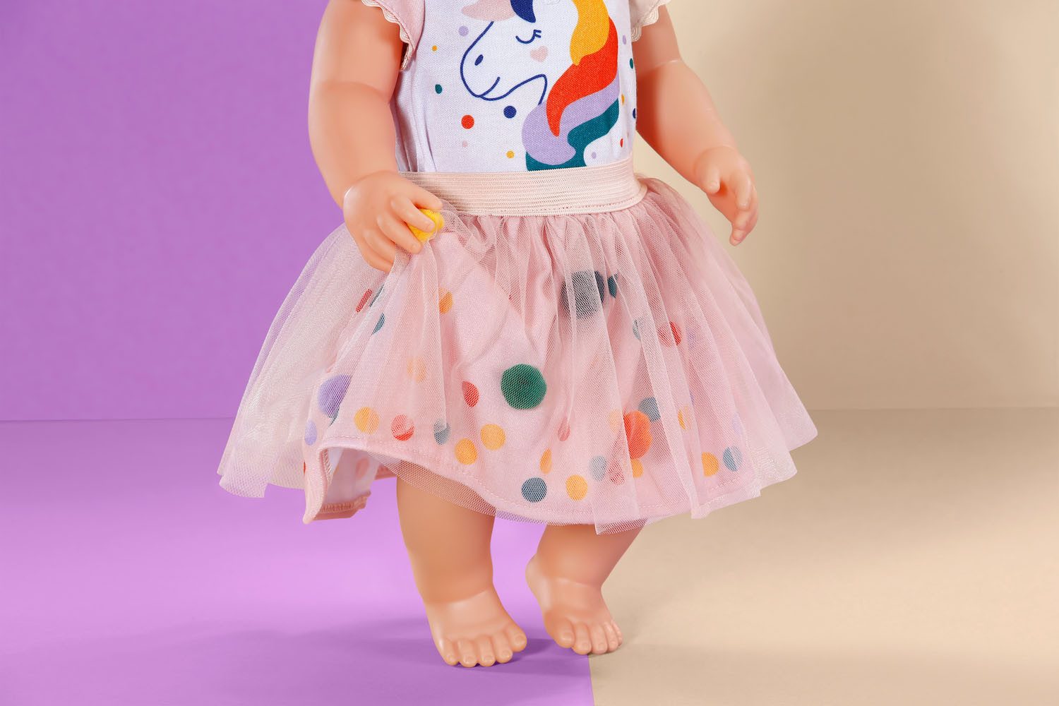 Baby Born Puppenkleidung Einhornkleid mit Tutu, 43 cm, mit Kleiderbügel – Bild 5 von 5