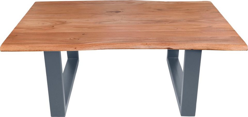 SIT Couchtisch Tables&Tops, mit silbernem Kufengestell, FSC®-zertifiziertes  Massivholz