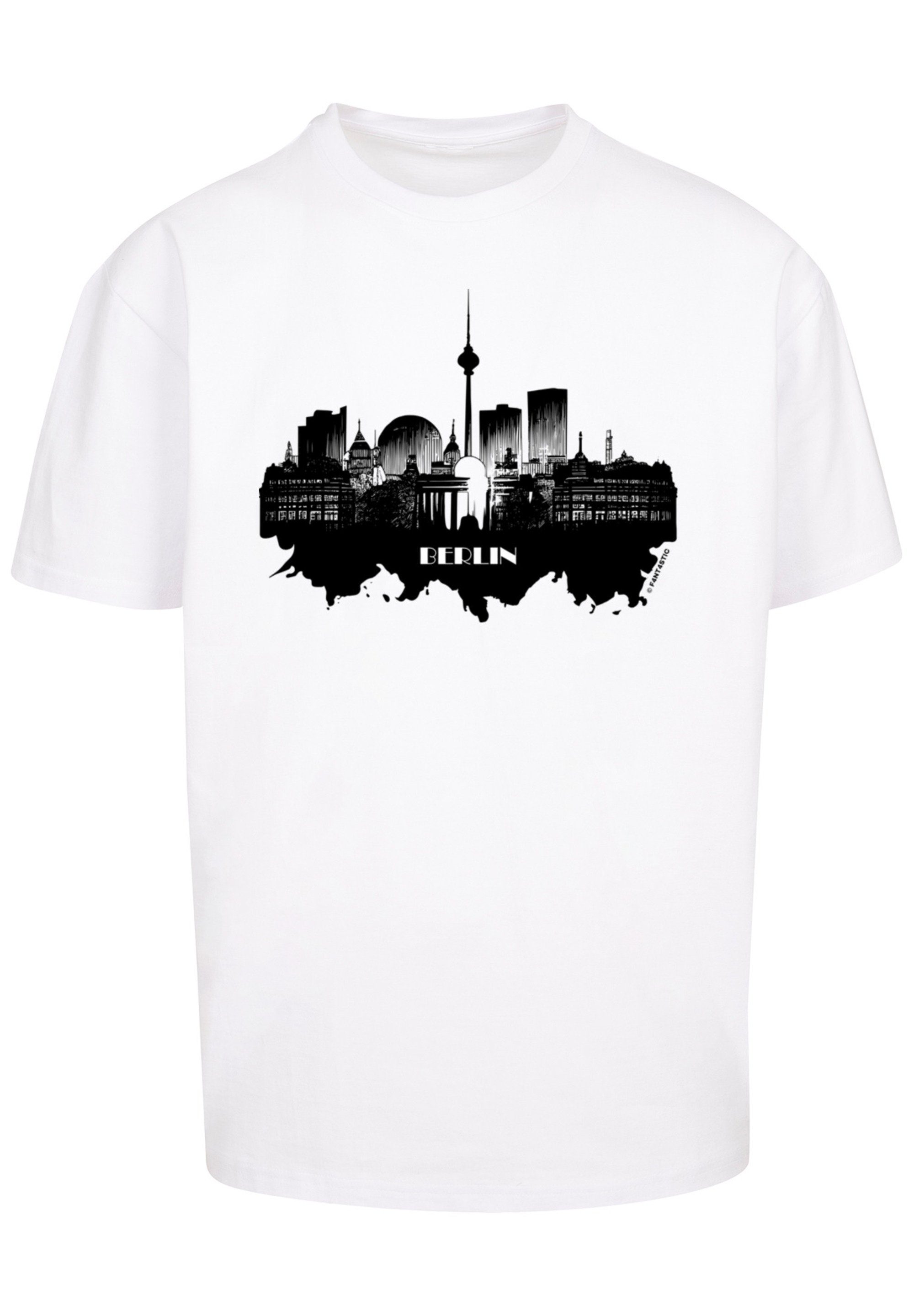 F4NT4STIC - T-Shirt skyline Cities Berlin Collection Print weiß