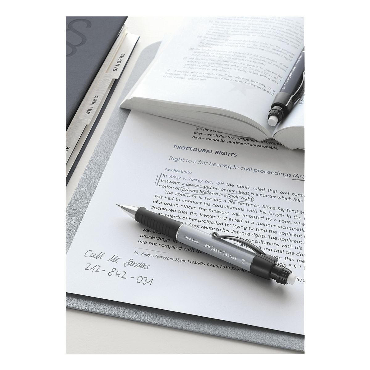 Faber-Castell Druckbleistift Grip Plus, Strichstärke 0,7 mm, mit bruchgeschützter Mine