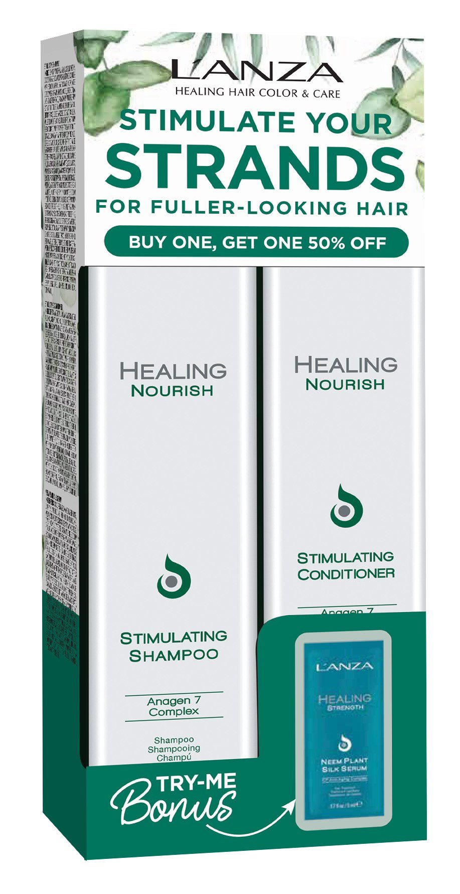 2-tlg., Pack, stimulierend Haarpflege-Set Set, DUO Healing + Stimulating Nourish Lanza Conditioner, Shampoo