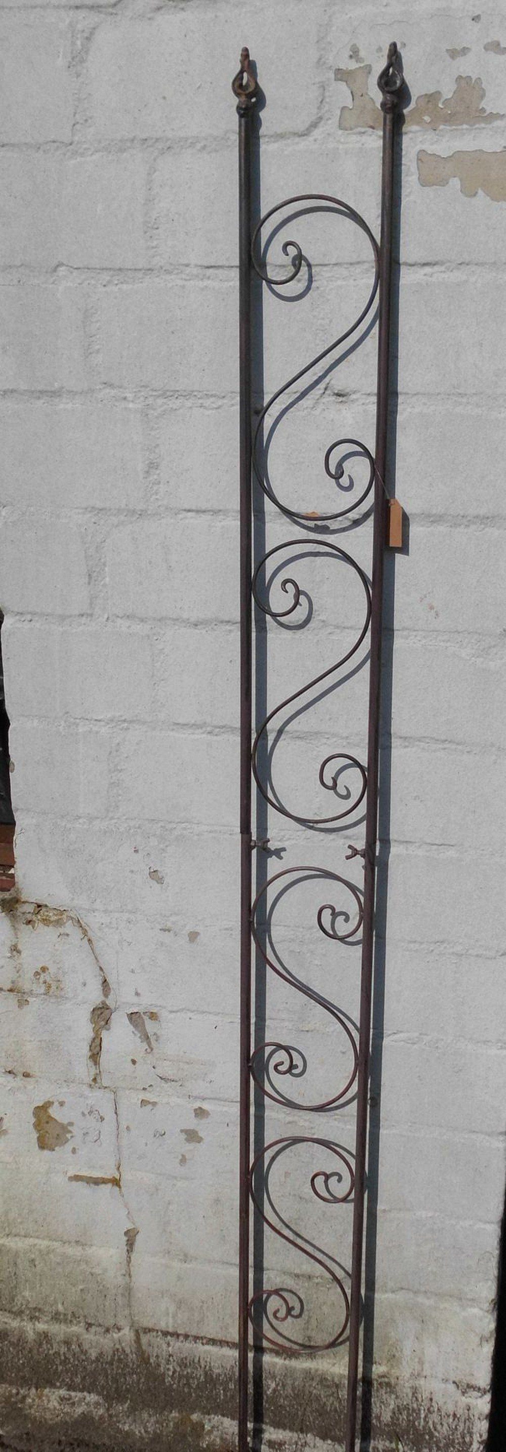 Deko-Impression Rankgitter Hohes, schmales Rankgitter, Rankhilfe, Rankzaun, Eisen, 180 cm hoch, 1 St.