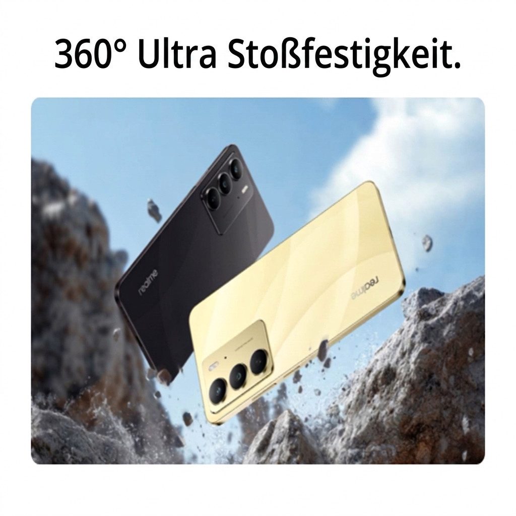 muvano C75 6,72" Smartphone IP69 wasserdicht Handy, stoßfest, 5828mAh 45W Smartphone (6,72 Zoll, 256 GB Speicherplatz, 50 MP Kamera, 90Hz FHD Display, 50MP, 8+256GB Android 14)