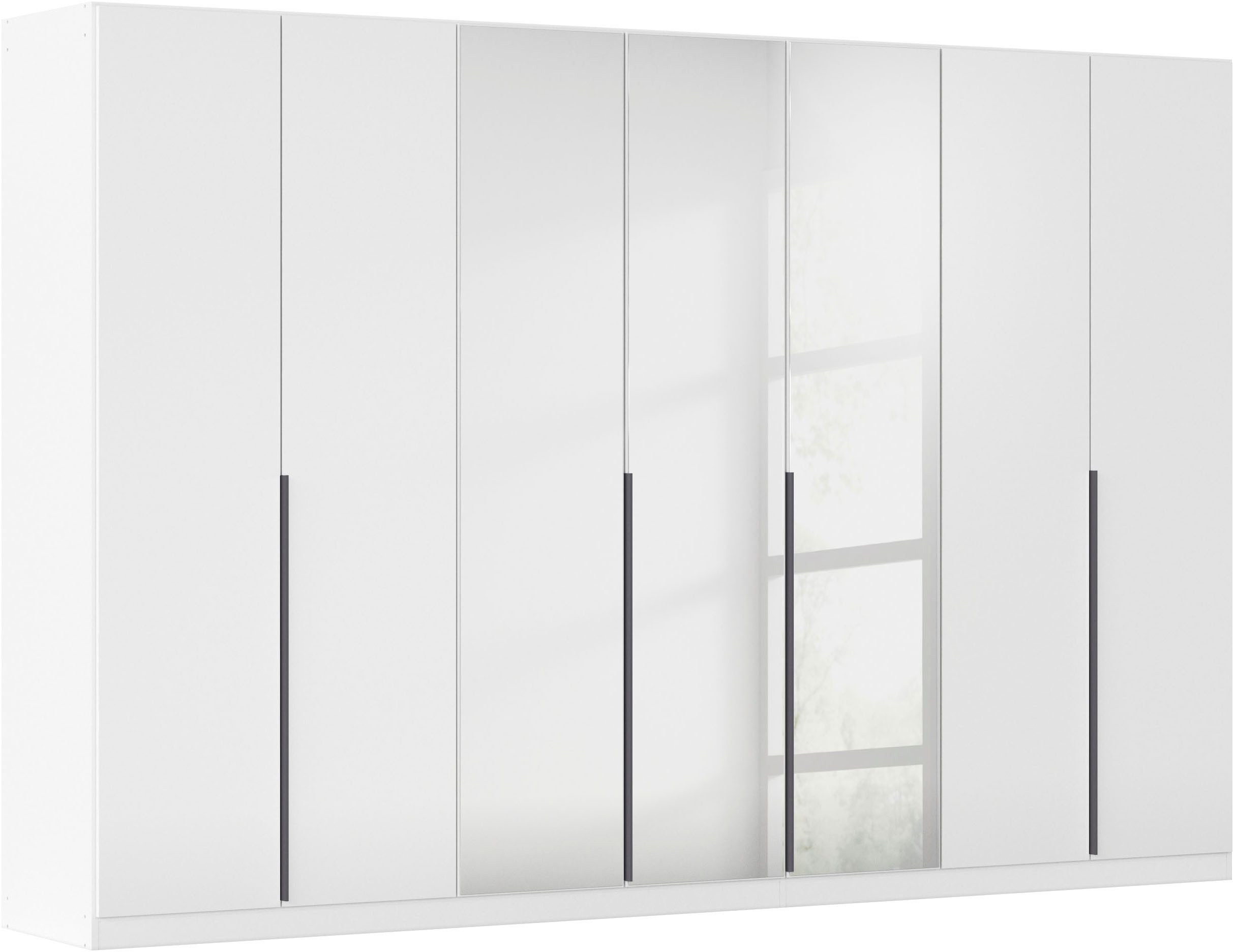 OTTO home Drehtürenschrank Kleiderschrank Schrank Garderobe AGORDO mit Dekor- oder Hochglanzfront (in zwei Griff-Farben, Breiten 91-405 cm) durchdachte Innenausstattung, in 8 Breiten und 2 Höhen MADE IN GERMANY