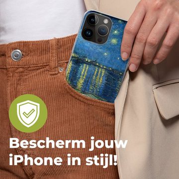 MuchoWow Handyhülle Die sternenklare Nacht - Vincent van Gogh, Handyhülle Telefonhülle Apple iPhone 14 Pro Max