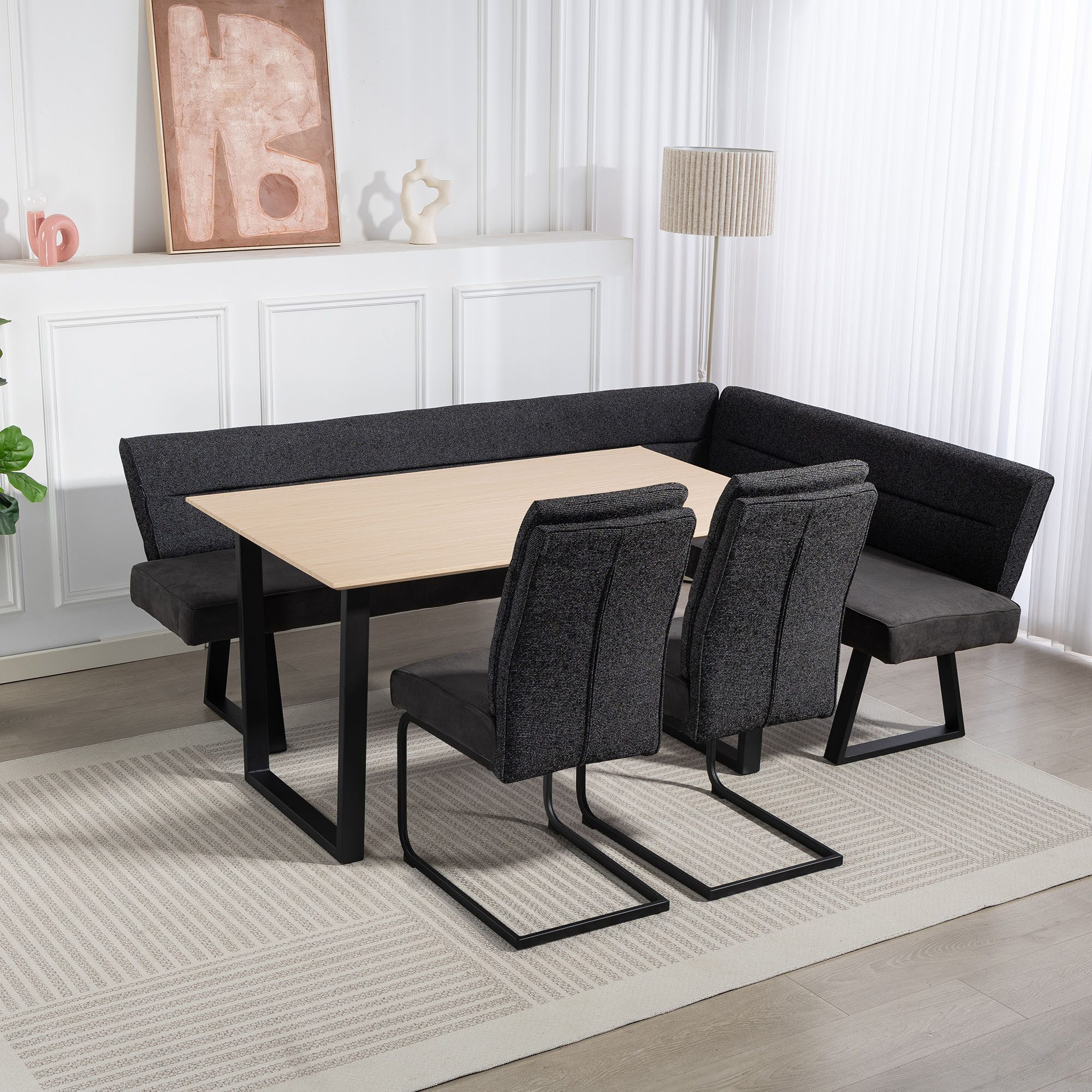 Duo Collection Eckbankgruppe Eckbankgruppe Alena & Marga & Nala, (Set, 5-tlg), Taschenfederkern