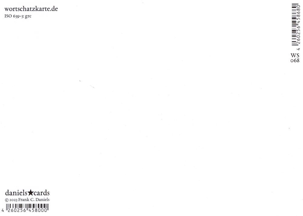 Thumbnail - Postkarte Wortschatz-Postkarte "Kephaloporosis"
