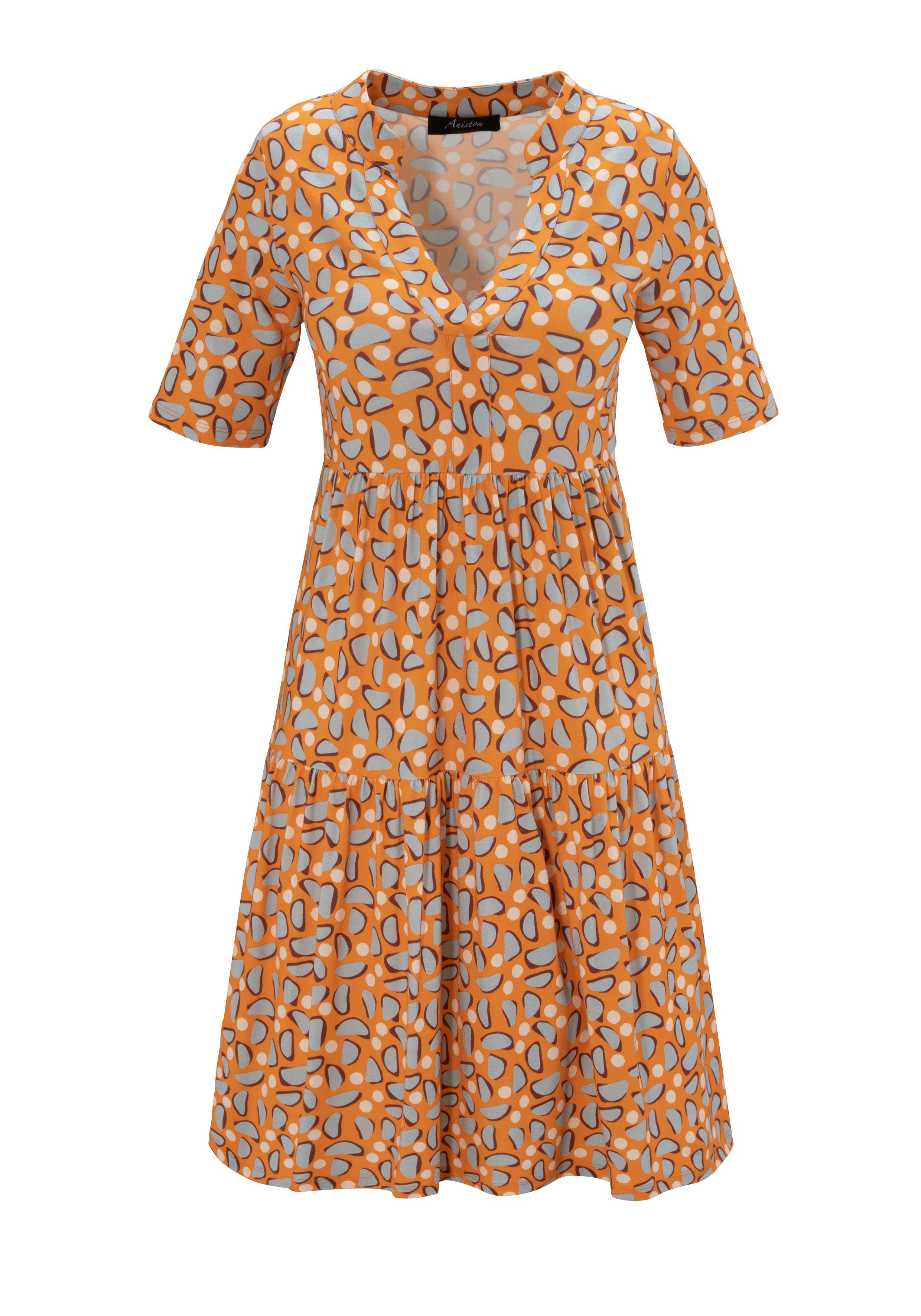 Aniston CASUAL Sommerkleid mit extravaganten, graphischem Druck