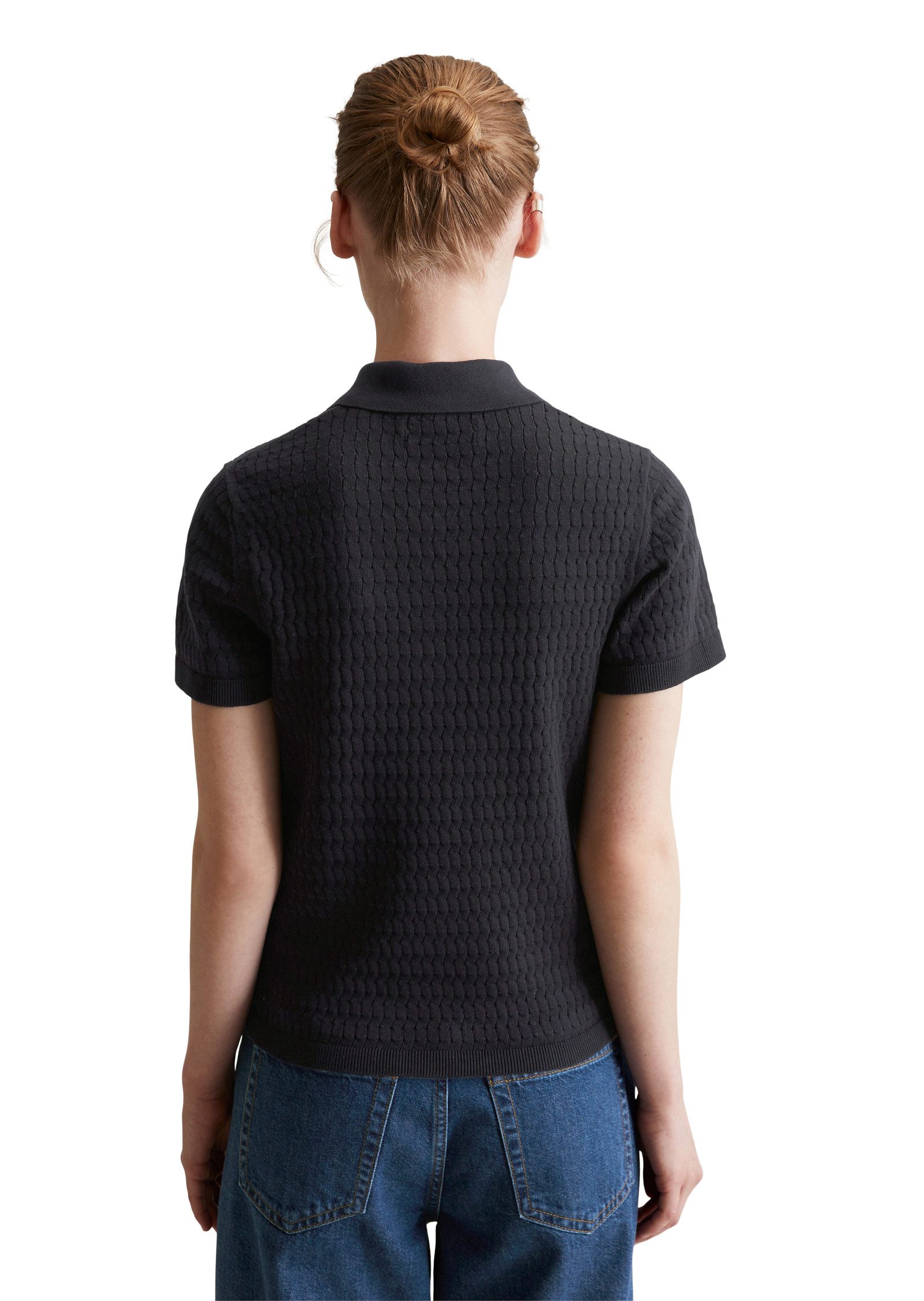 Marc O'Polo DENIM Poloshirt aus Strick, modisches Muster, regular günstig online kaufen