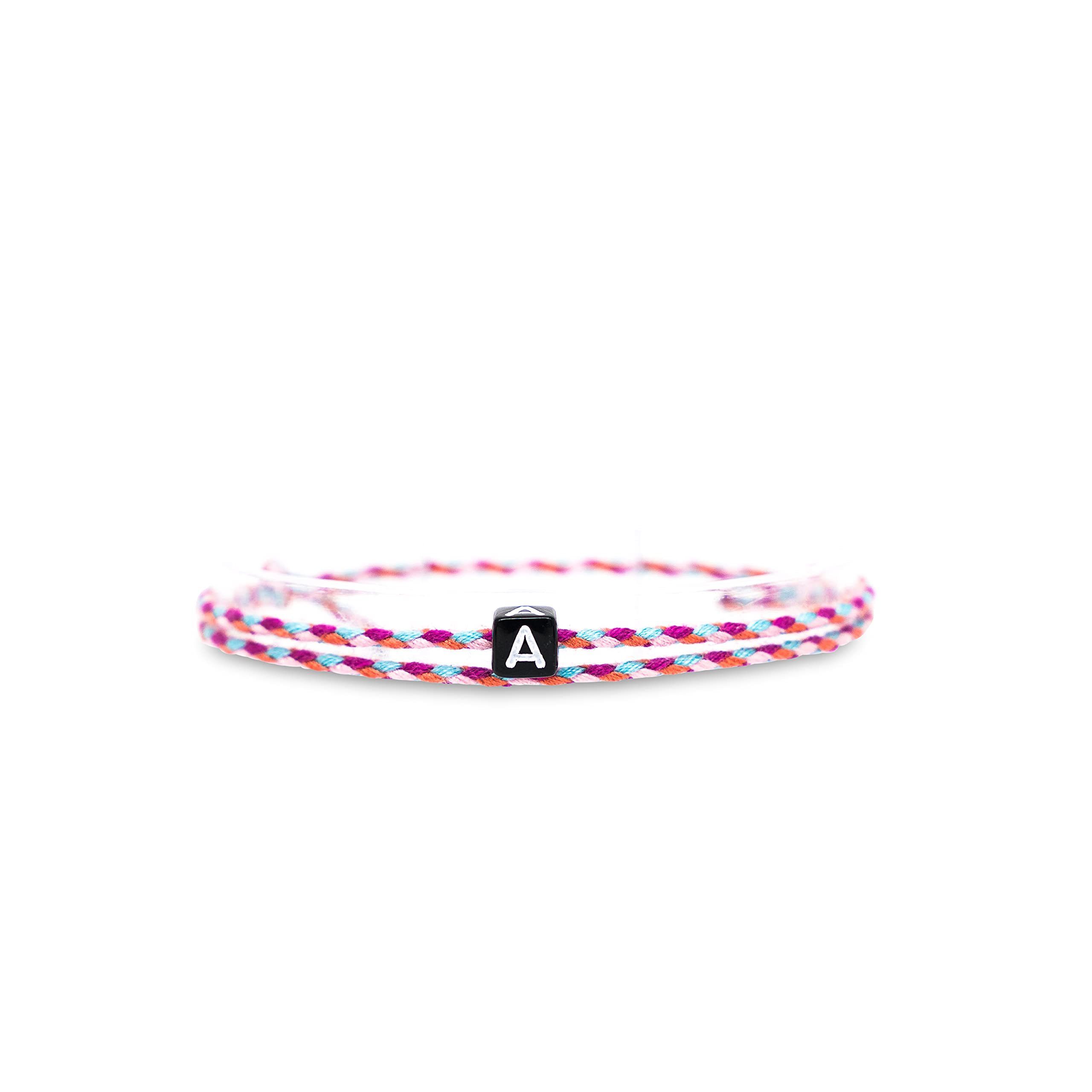 Made by Nami Freundschaftsarmband Surfer-Armband Personalisiert mit Buchstabe Damen Herren, Pärchen-Armband individualisiert, beste Freundin Freundschaftsarmband