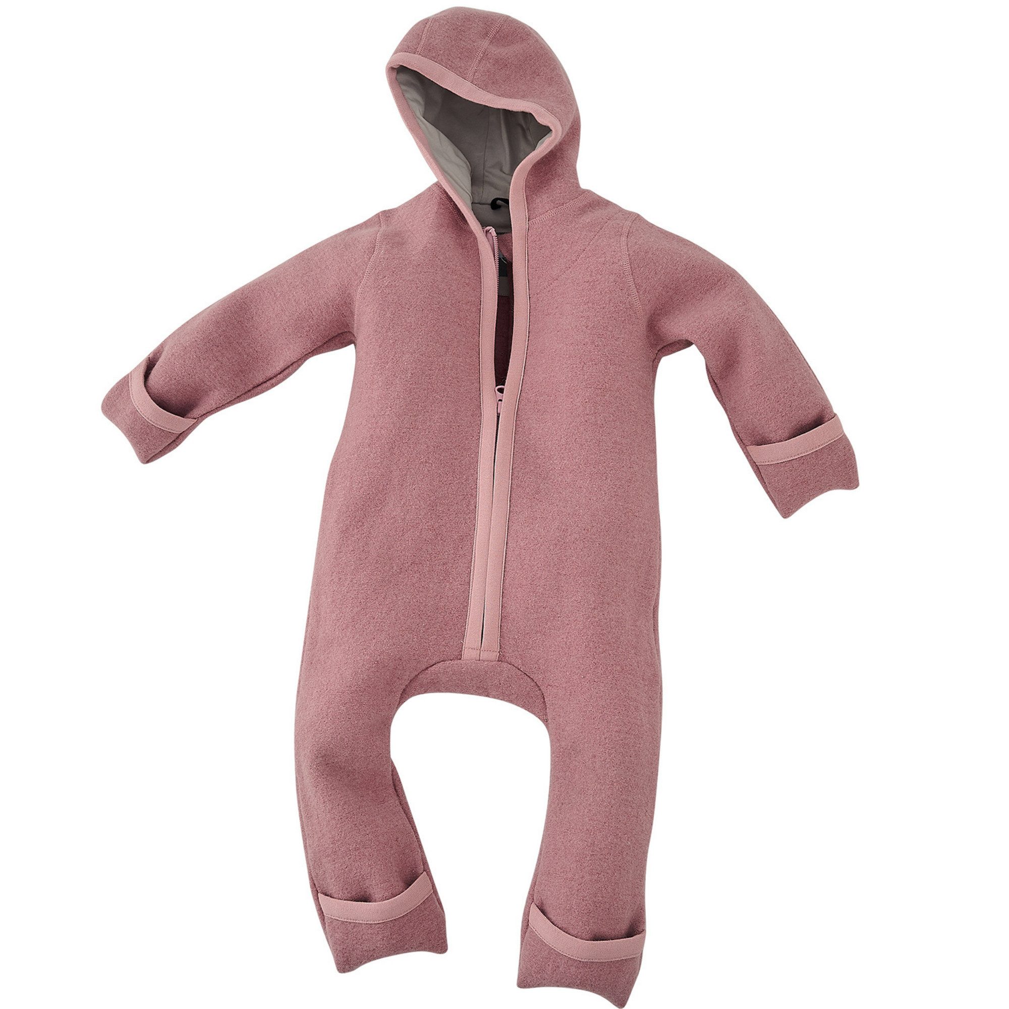Alavya Home® Overall Walkoverall Bio-Schurwolle (1-tlg) Wollfleece mit Reißverschluss, Walk Woll-Anzug für Kleinkind und Baby