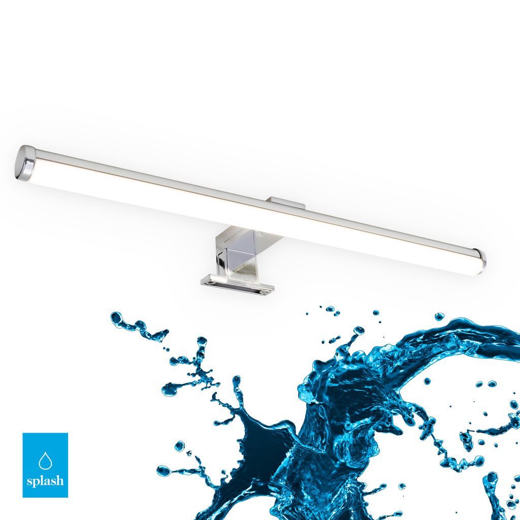 Briloner Leuchten Wandleuchte 2105-018, LED fest integriert, 2700K - Extra-Warmweiß, Badezimmerlampe 40cm, 600 Lumen, 4000 Kelvin, IP23