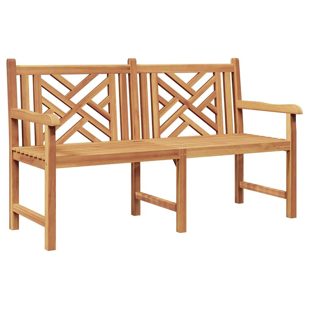 vidaXL Gartenbank 150 x 60 x 90 cm Gartenbank Holzbank Braun 150x60x90 cm Teak-Massivhol