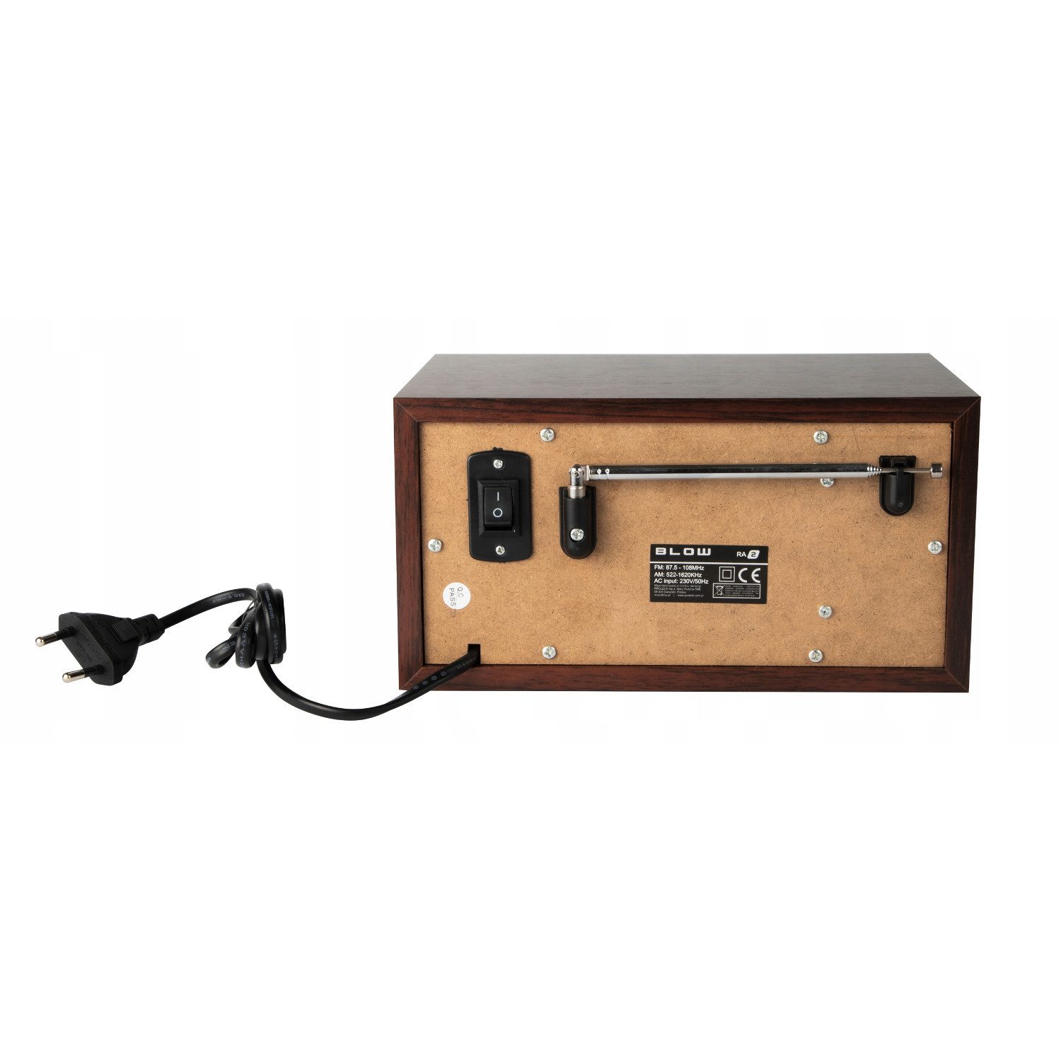 BLOW 77-531# Tragbares Analog-AM/FM-Küchenradio RA2 Retro-Radio (AM/FM-Frequenzwahl (AM 522-1620 kHz, FM 87,5 – 108 MHz), Bluetooth-Funktion, USB-, AUX- und SD-Anschlüsse)