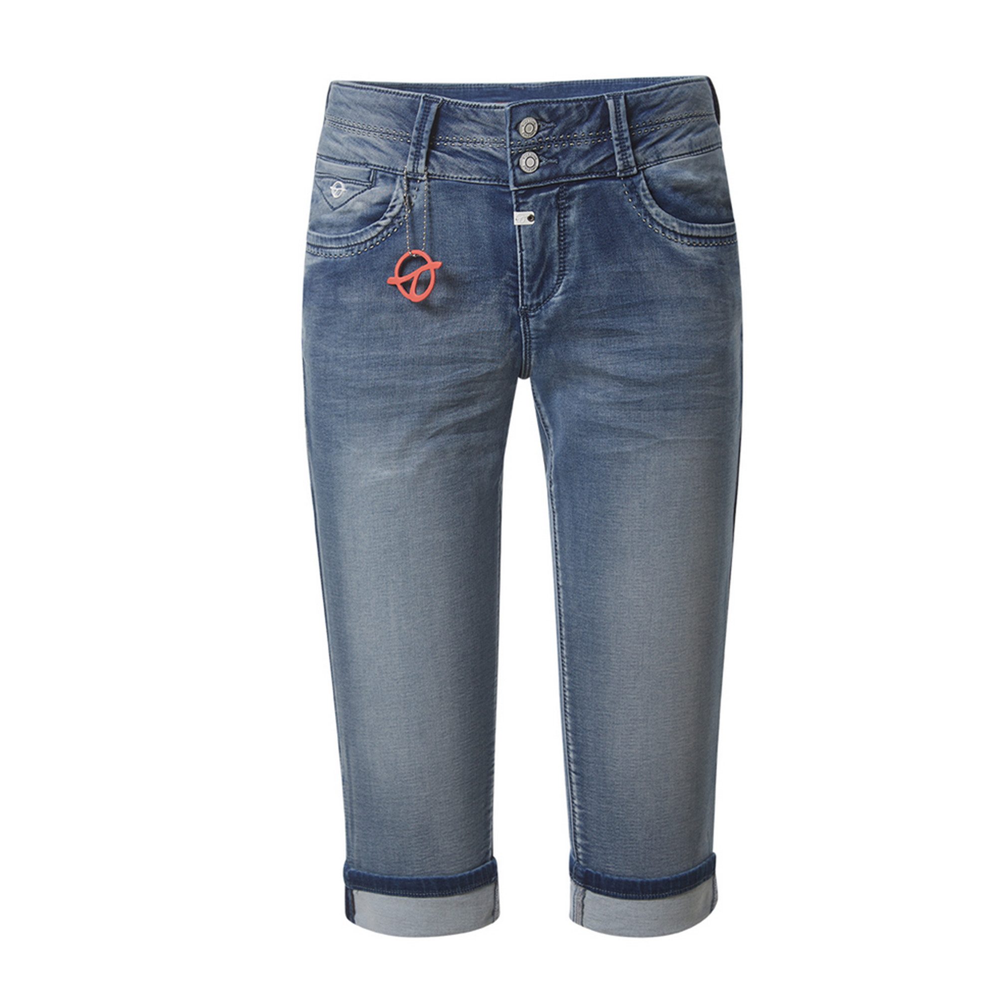 TIMEZONE Caprijeans EnyaTZ 3/4 – aqua blue wash